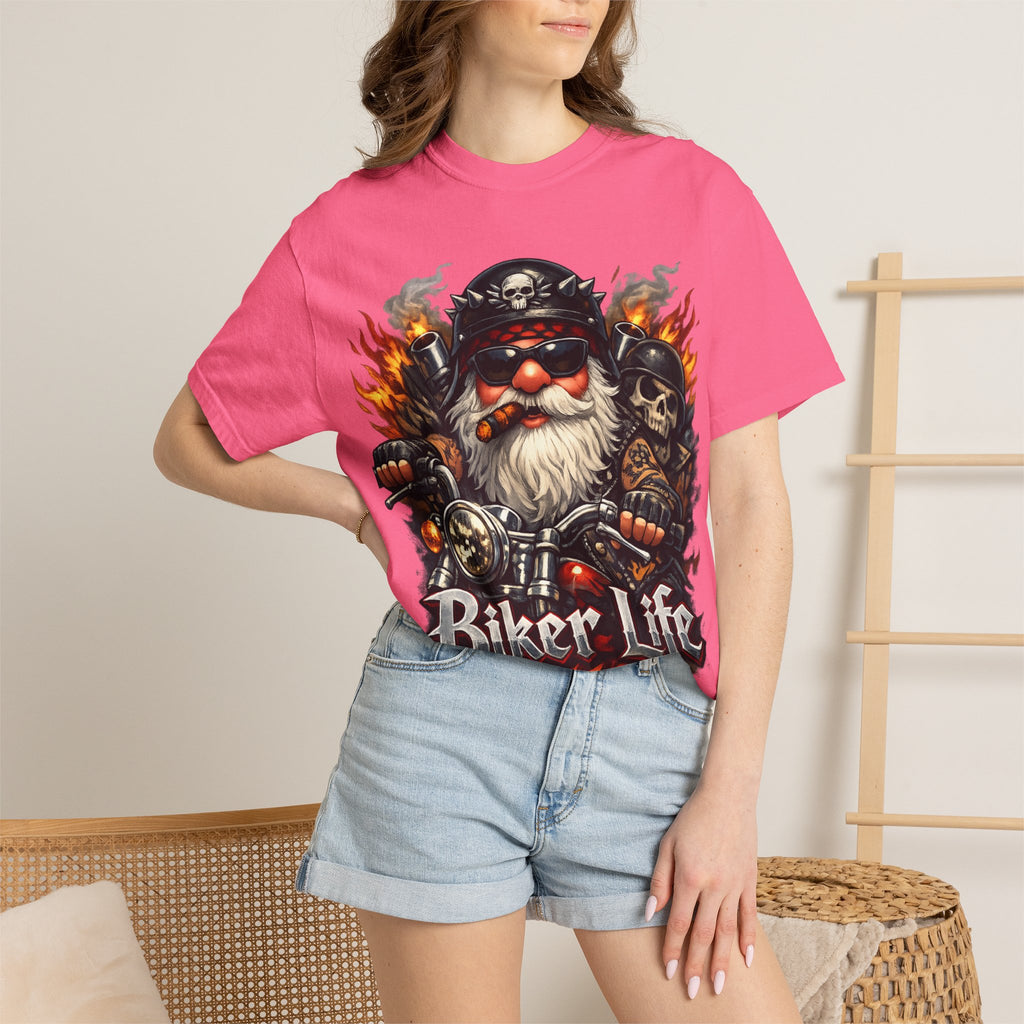 Biker Life T-Shirt — Vintage Gnome Motorcycle Graphic Tee