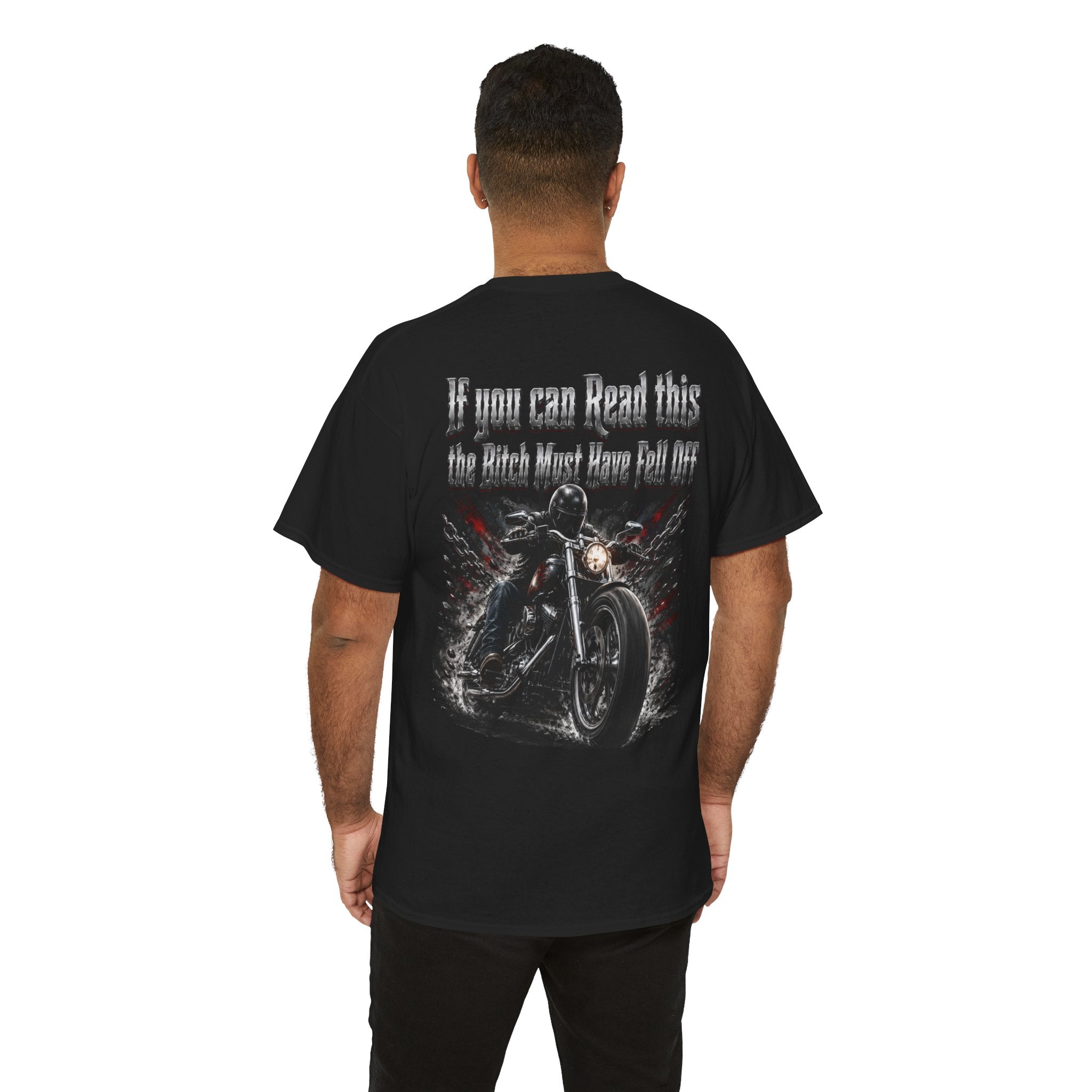 I you can Read This Biker Shirt Unisex Heavy Cotton Tee