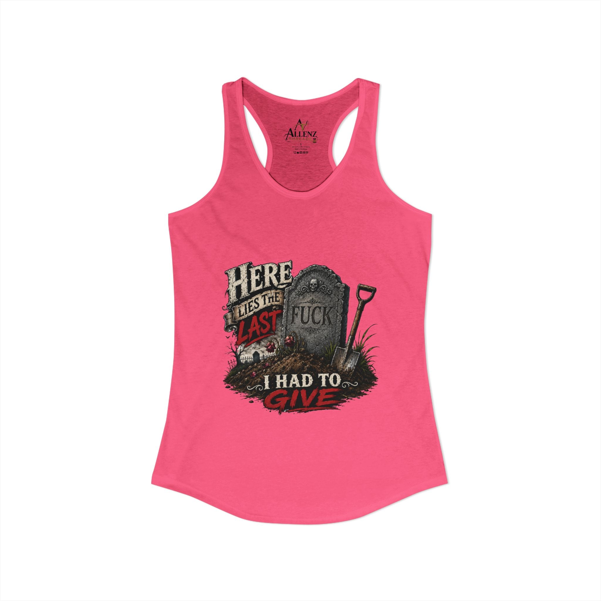 Here Lies Funny Women's Ideal Racerback Tank