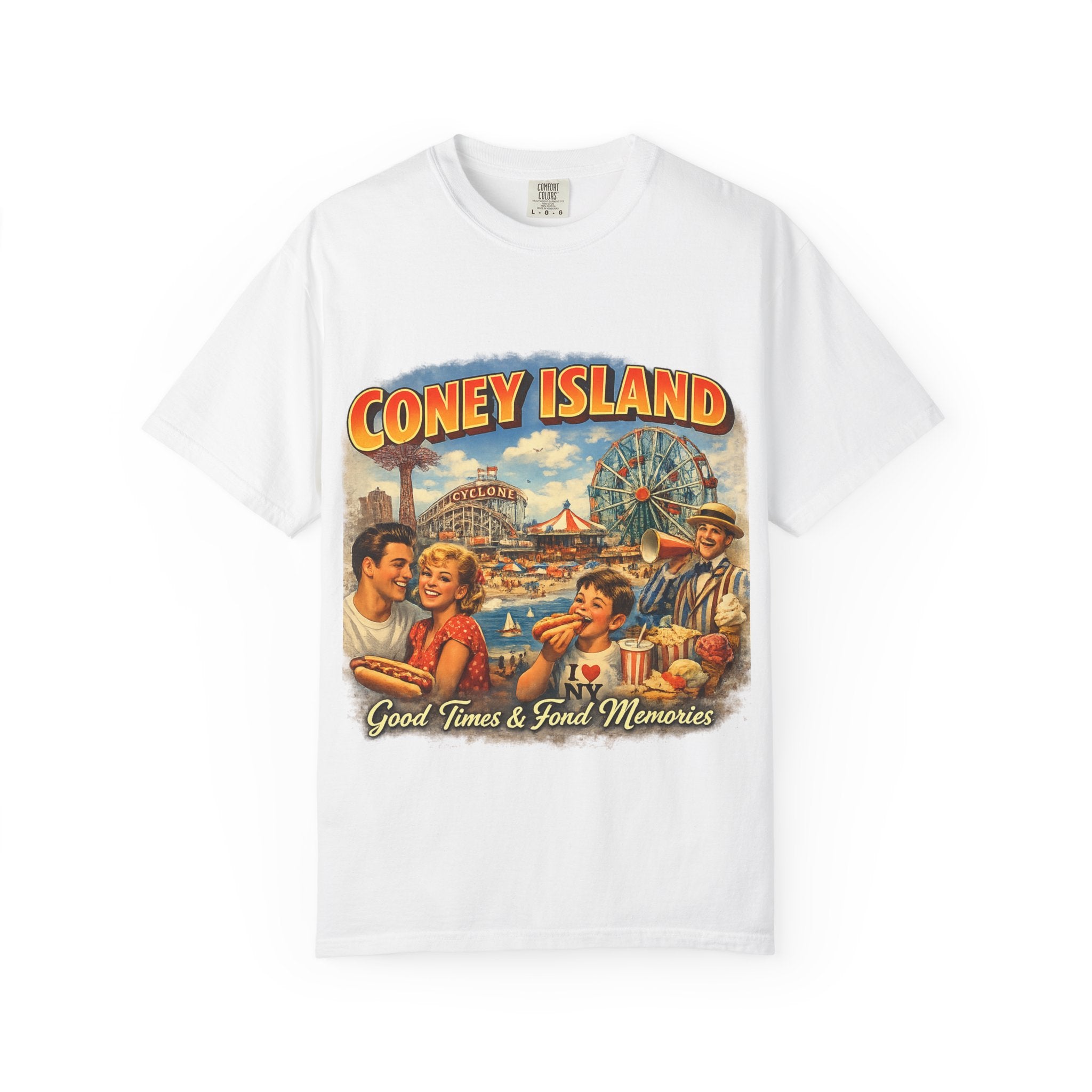Coney Island Retro Graphic T-Shirt — "Good Times & Fond Memories"