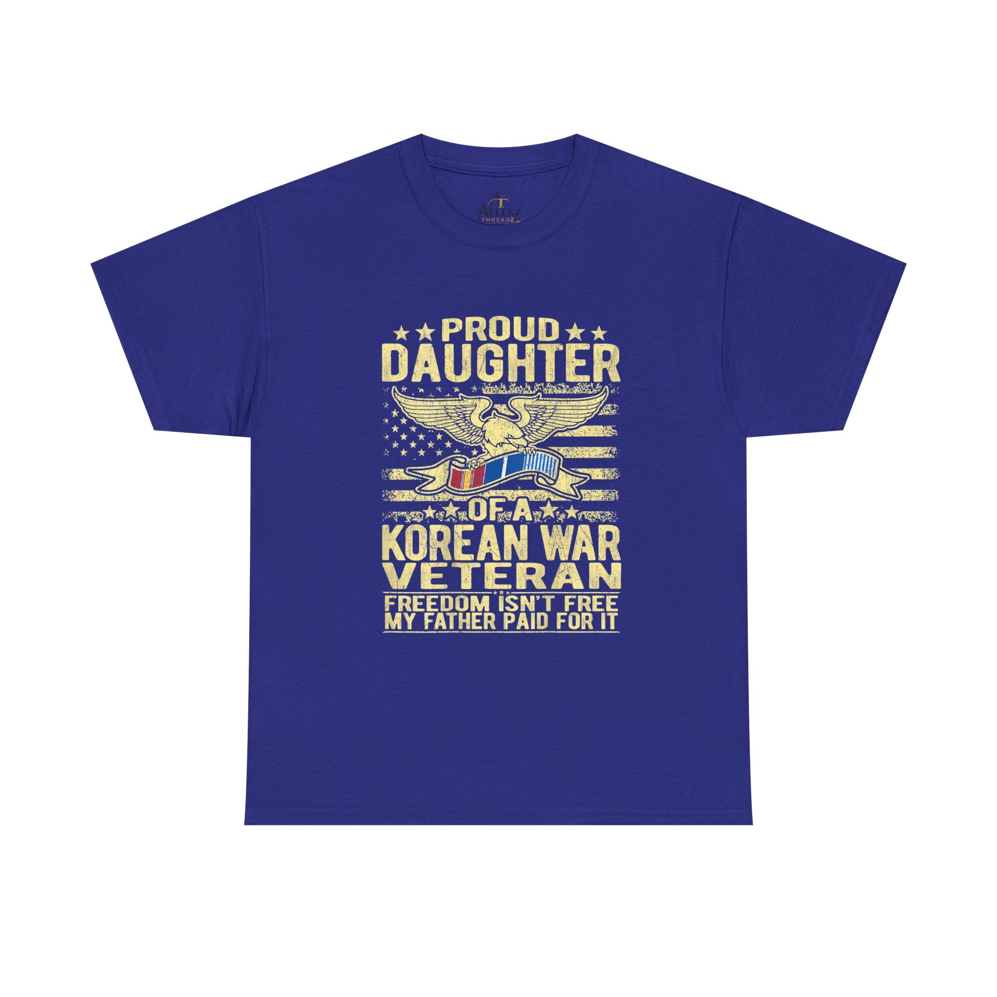 Unisex Heavy Cotton Tee Proud Daughter of a Korean War Veteran