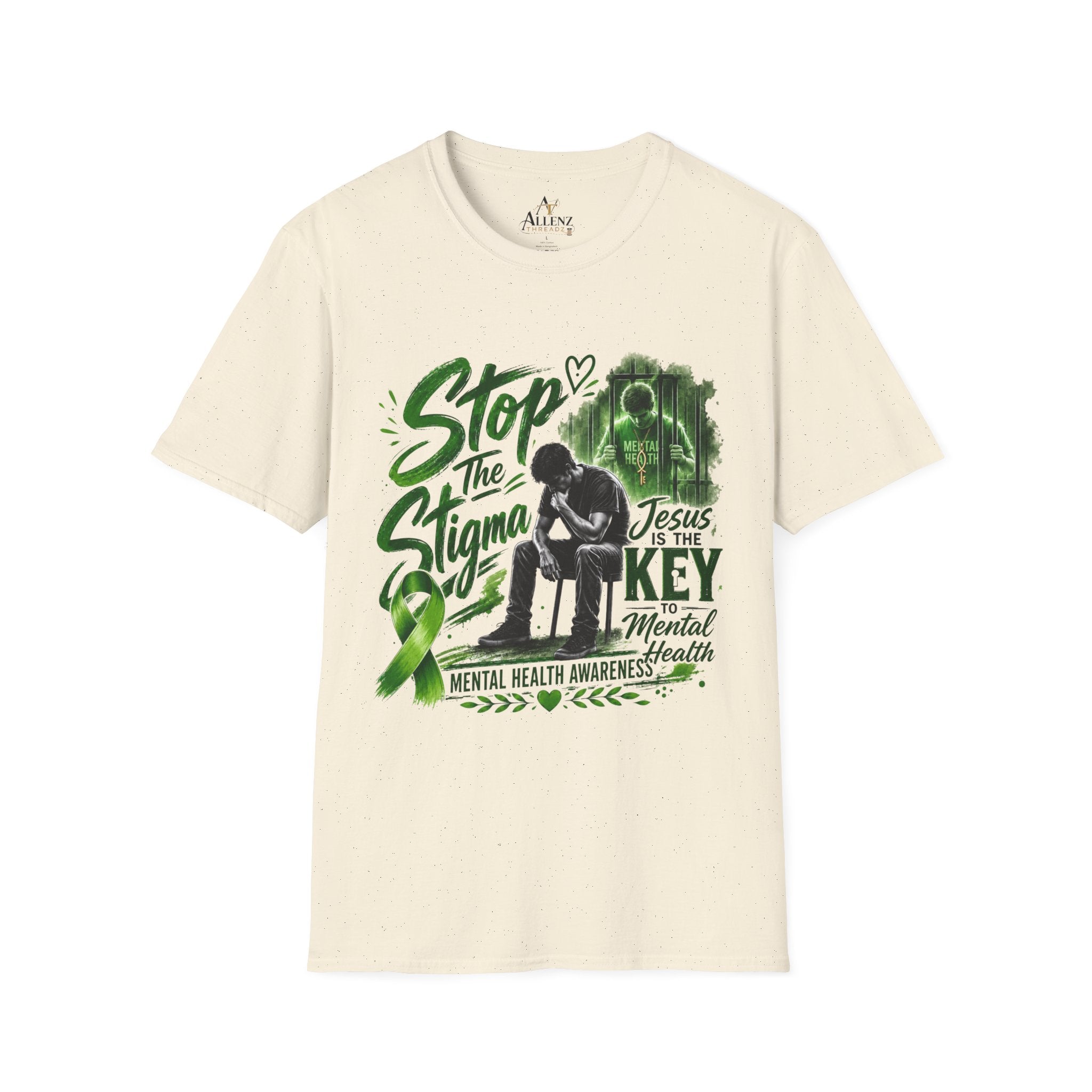 Mental Health Awareness T-Shirt — "Stop the Stigma" Christian Support Tee