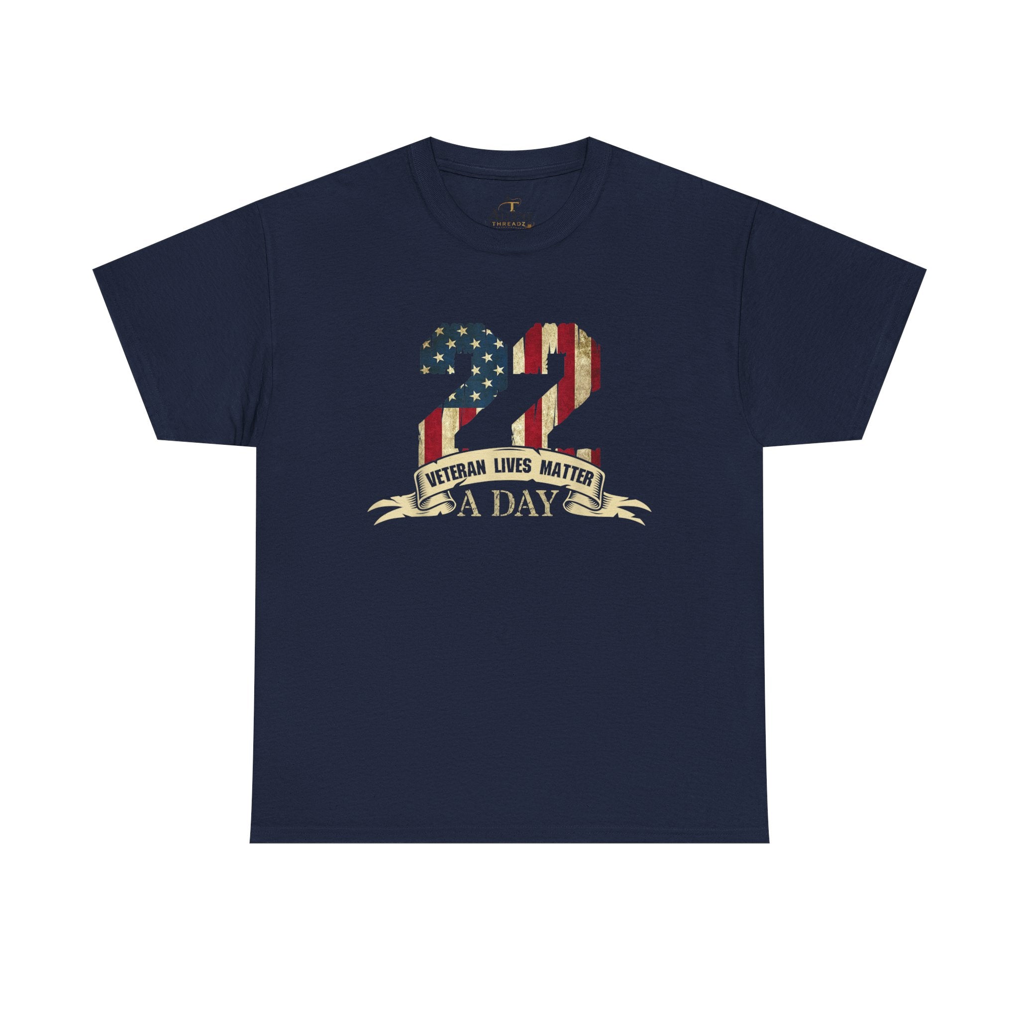 Unisex Heavy Cotton Tee 22 A Day – Veteran Lives Matter