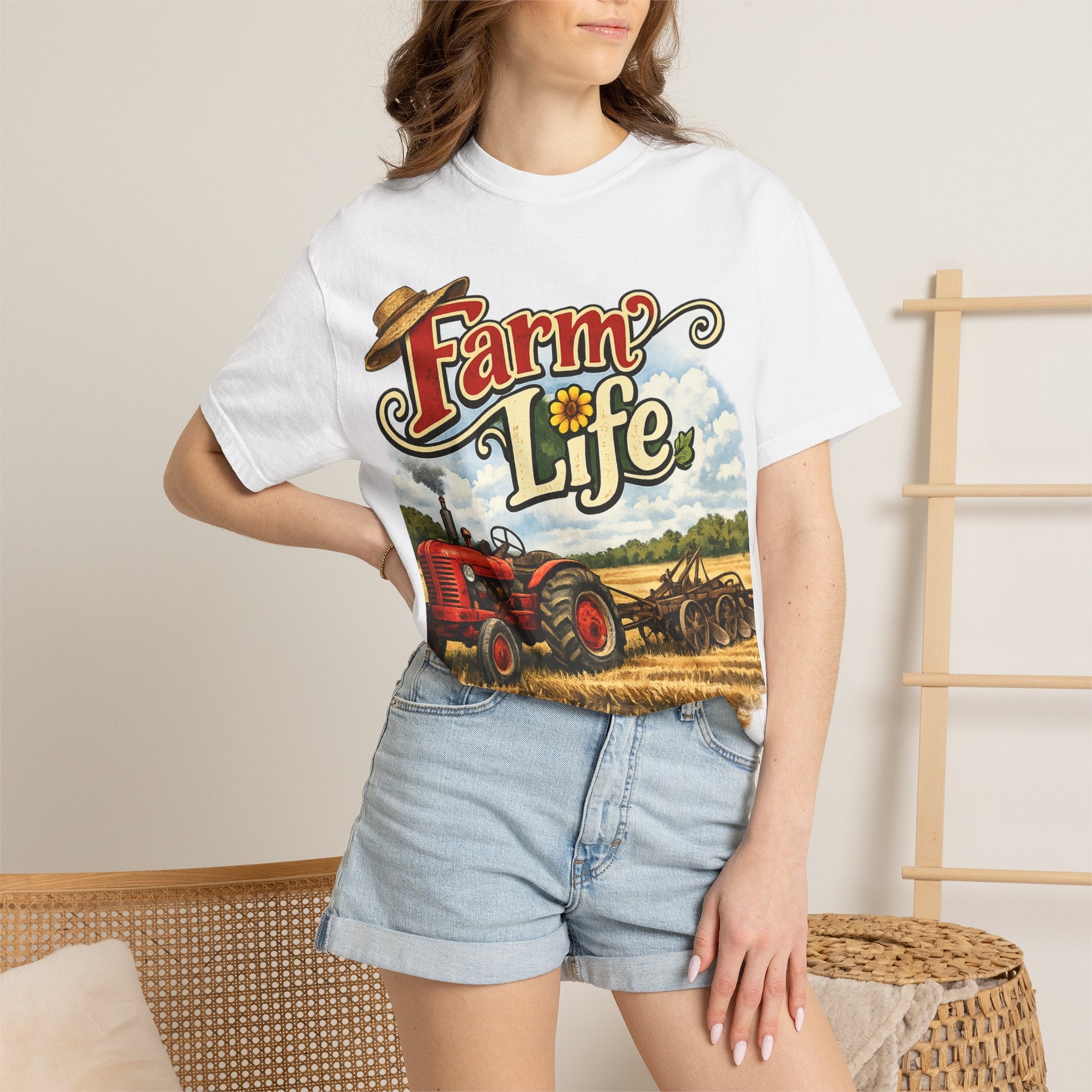 Farm Life T-Shirt — Vintage Tractor Country Graphic Tee