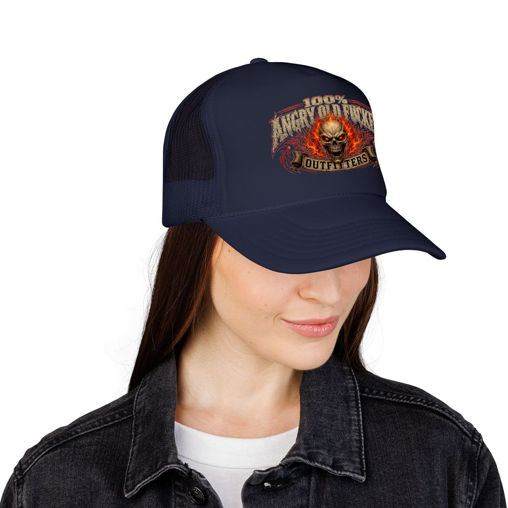 Foam Trucker Hat. 100% angry old man.