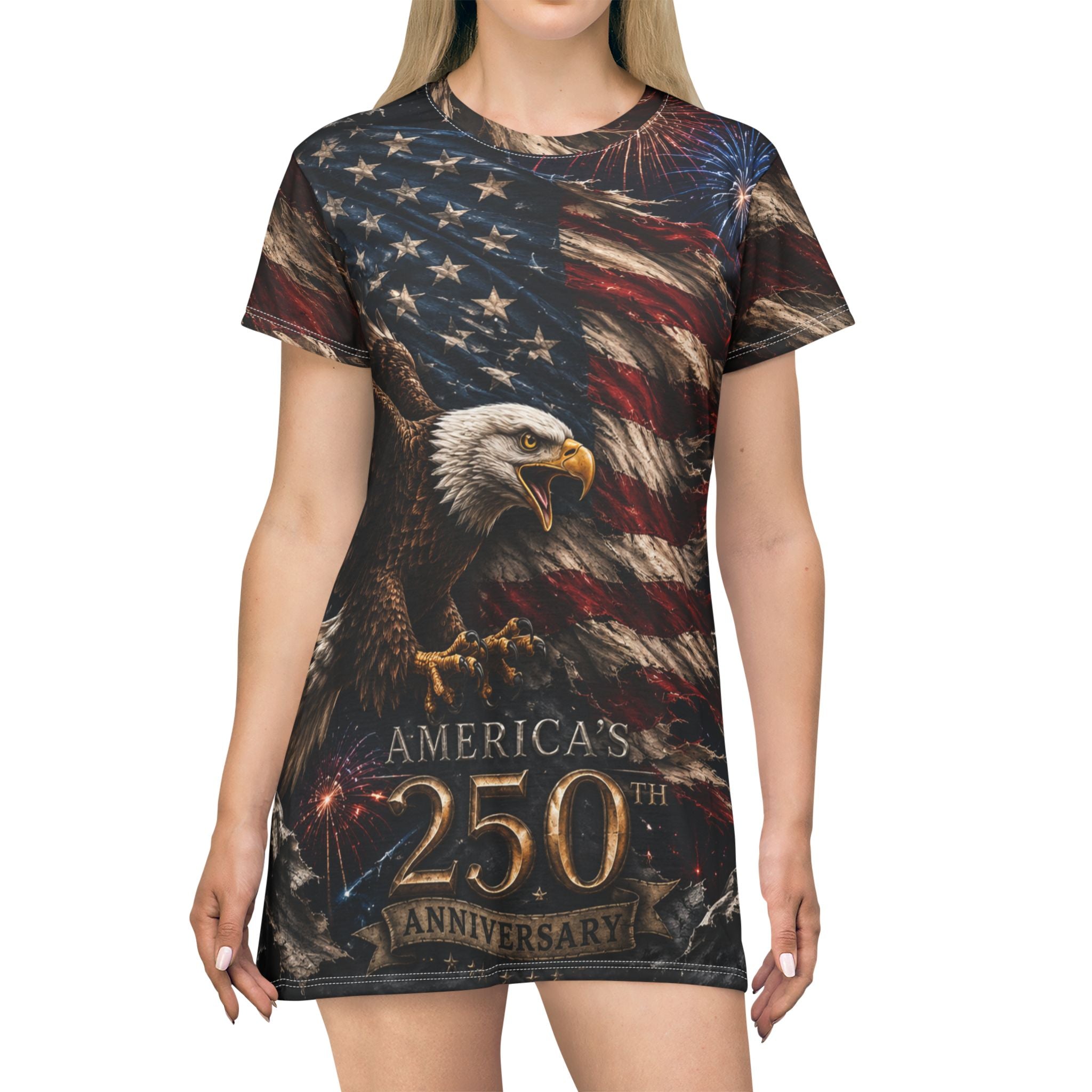 America's 250th Women's T-Shirt Dress (AOP)