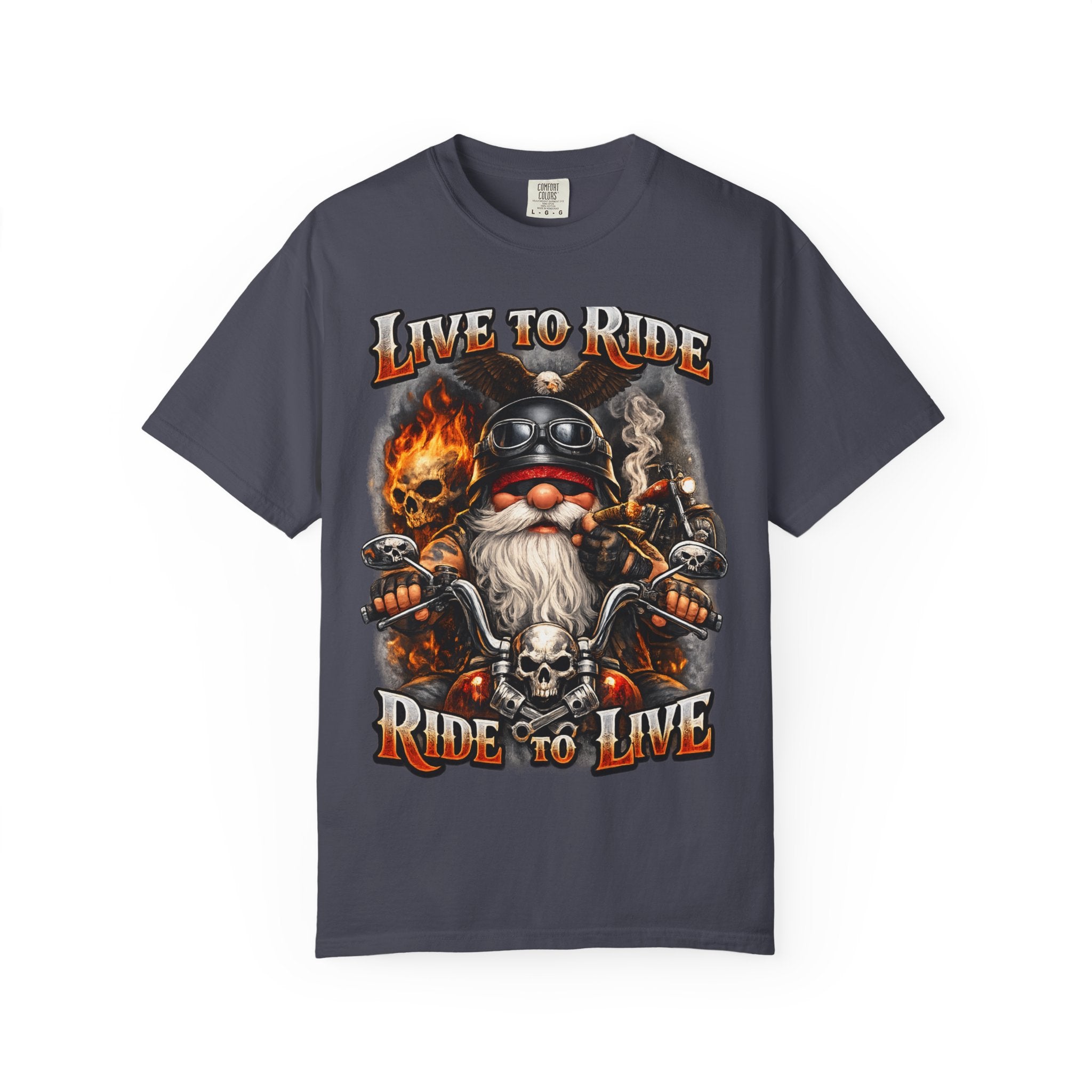 Ride to Live Motorcycle T-Shirt — "Live to Ride, Ride to Live" Graphic Tee