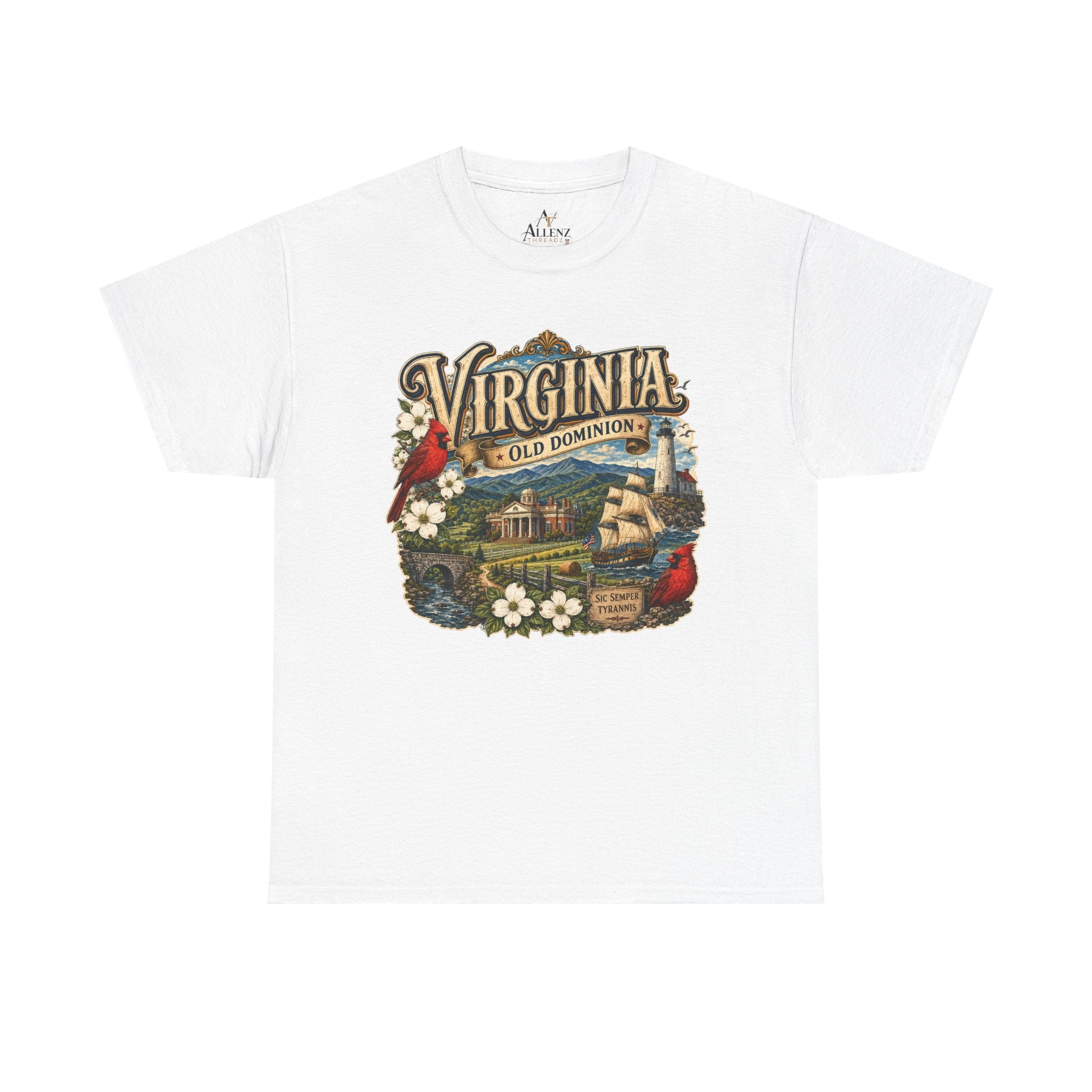 Unisex Heavy Cotton Tee Virginia – Timeless Beauty of the Old Dominion 🚢🕊️
