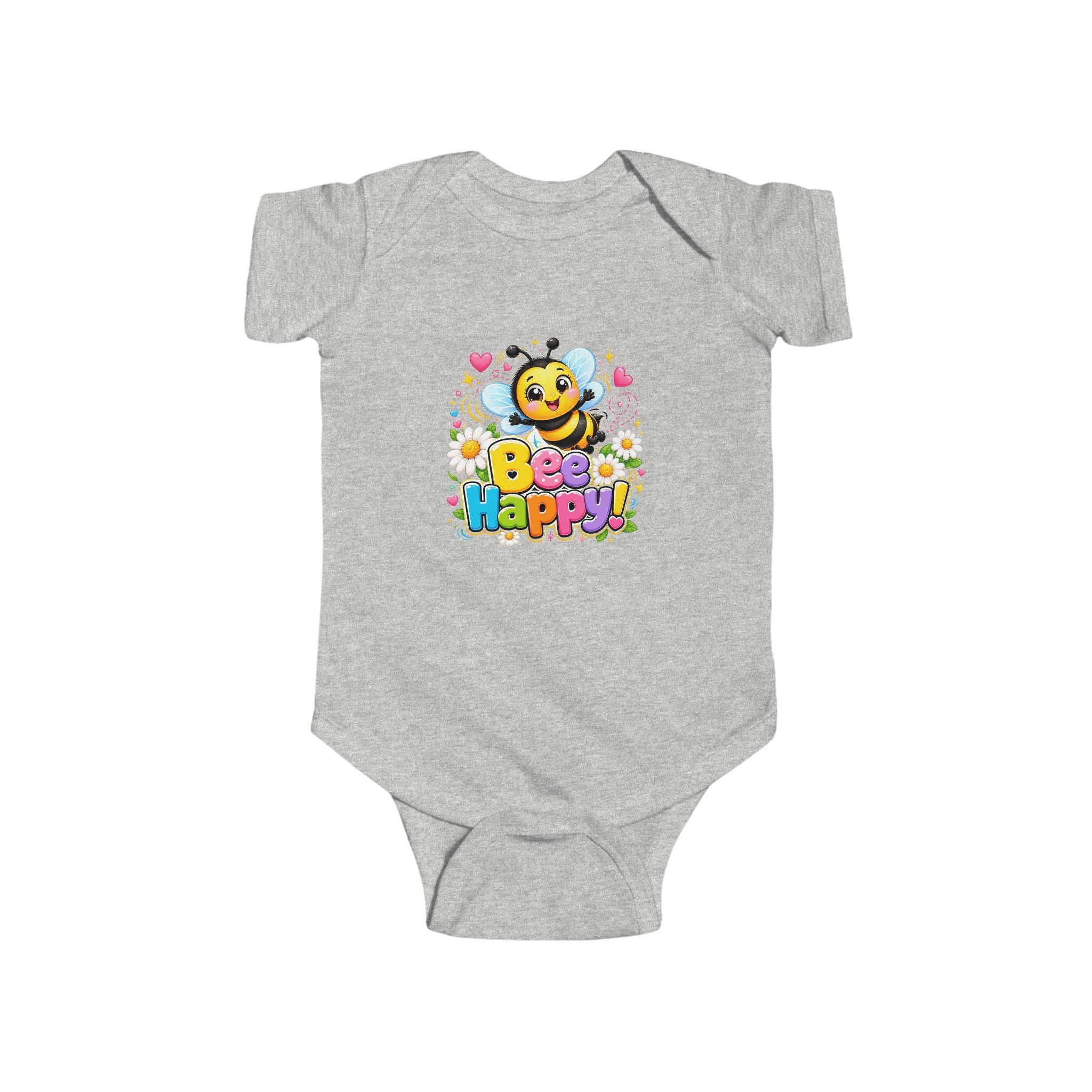 Bee Happy Infant Fine Jersey Bodysuit
