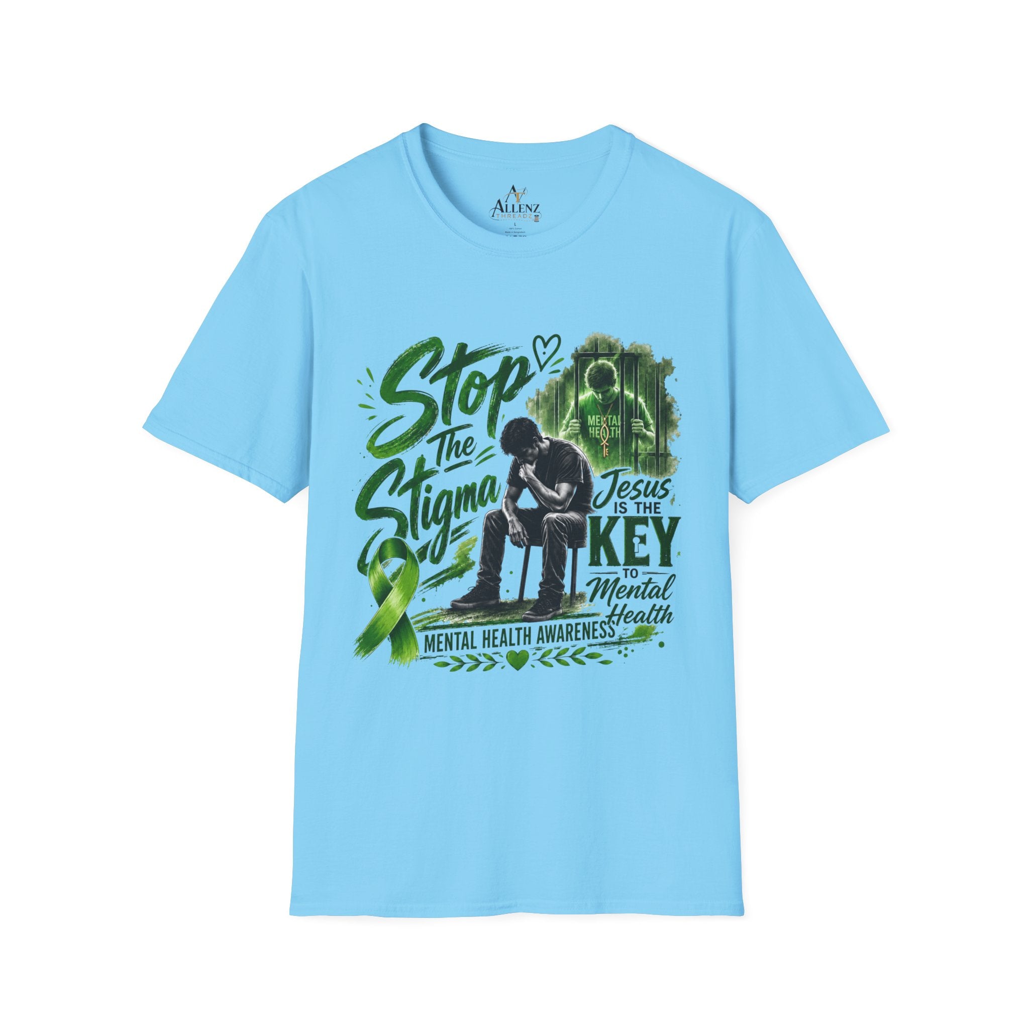 Mental Health Awareness T-Shirt — "Stop the Stigma" Christian Support Tee