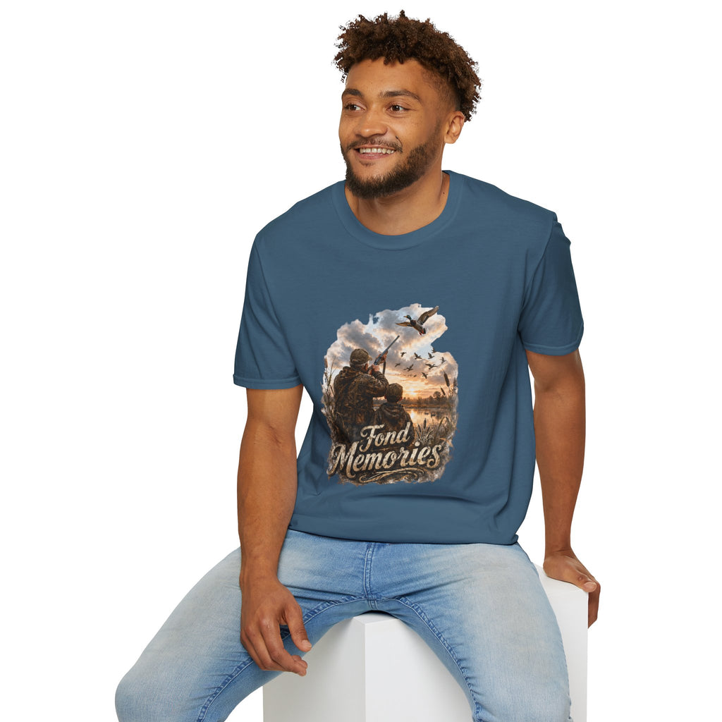 Grandpa and Grandson Hunting Unisex Softstyle T-Shirt