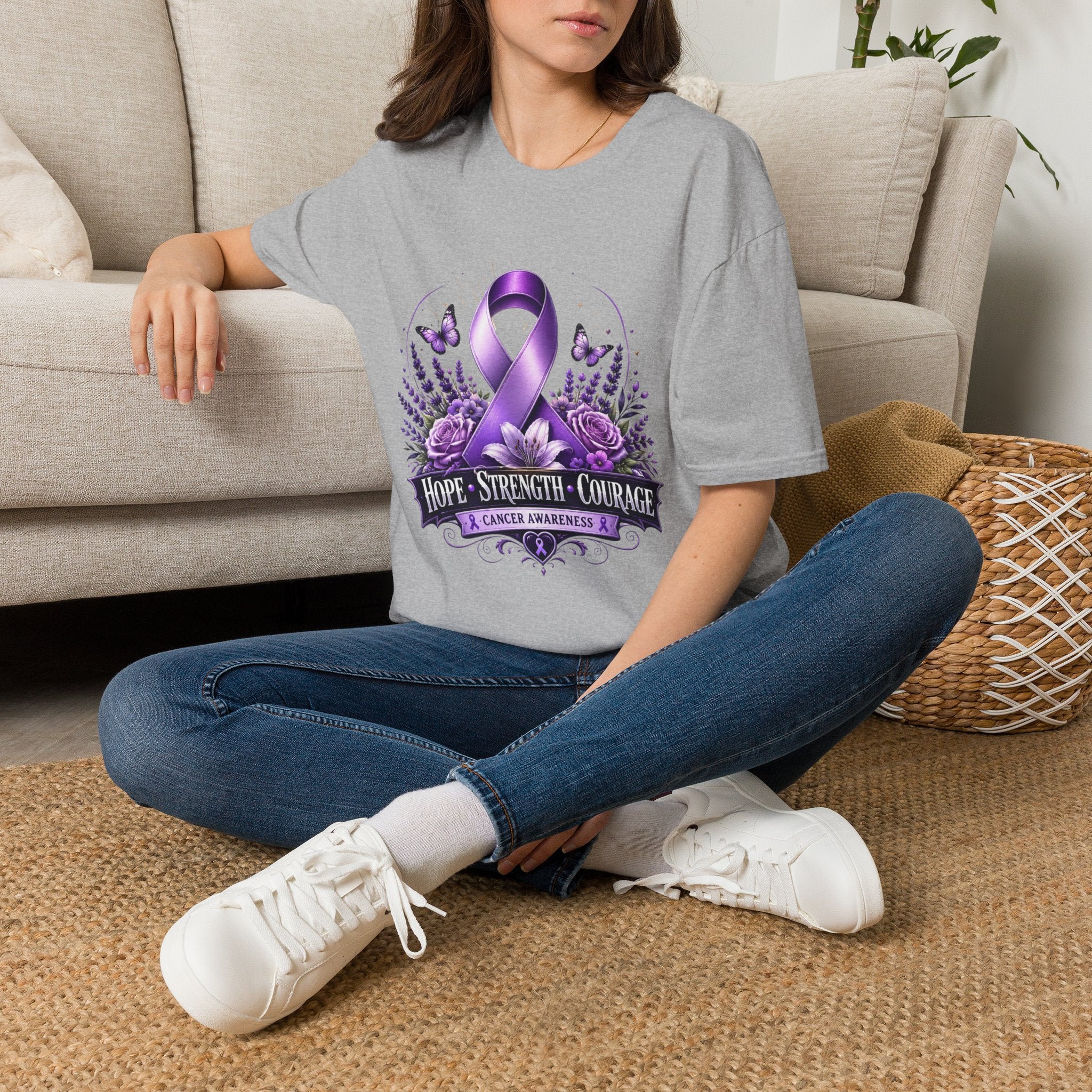 Hope Strength Courage Unisex Softstyle T-Shirt