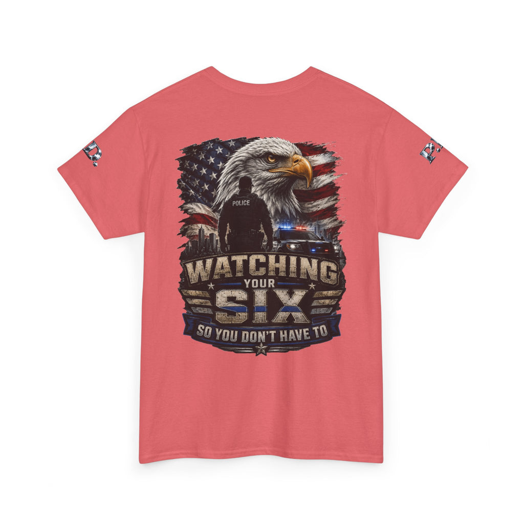 Watching Your Six Unisex Heavy Cotton Tee