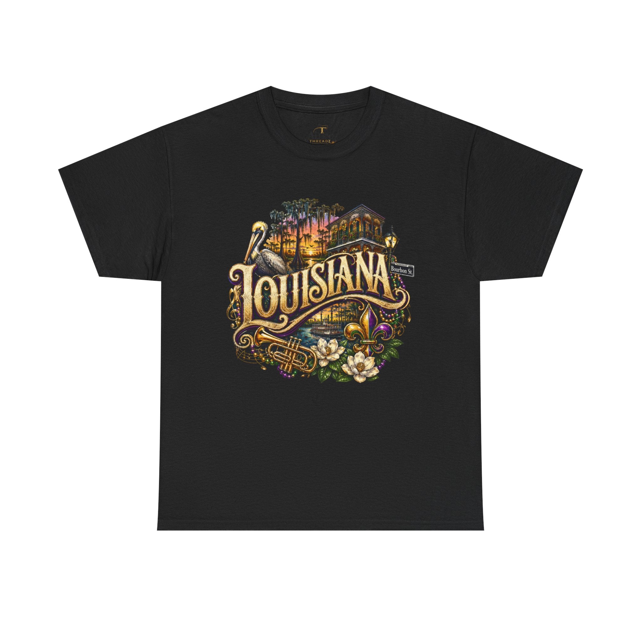 Unisex Heavy Cotton Tee 🎷 Louisiana – Jazz, Culture and Southern Soul 🎷