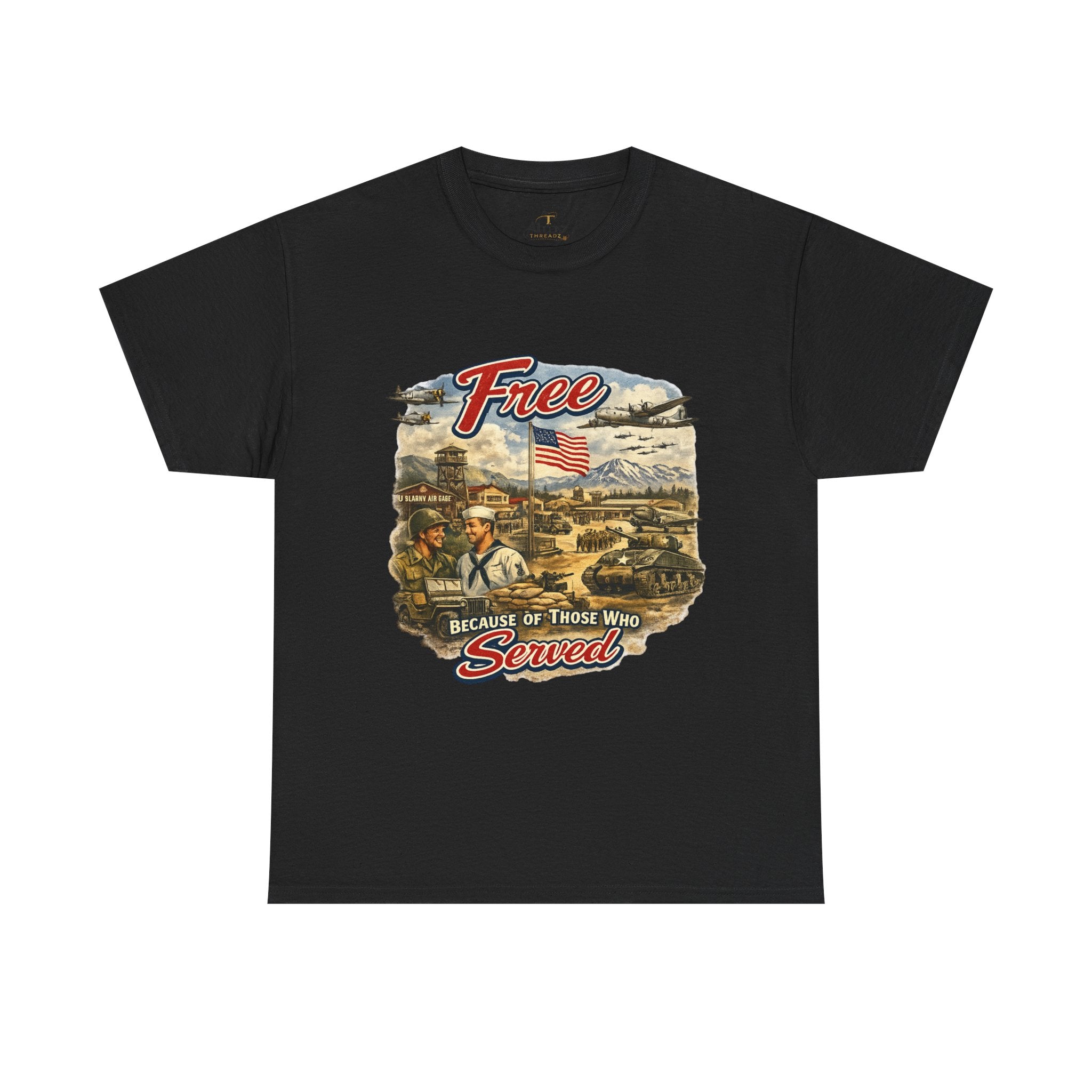 Unisex Heavy Cotton Tee - free because of who served
