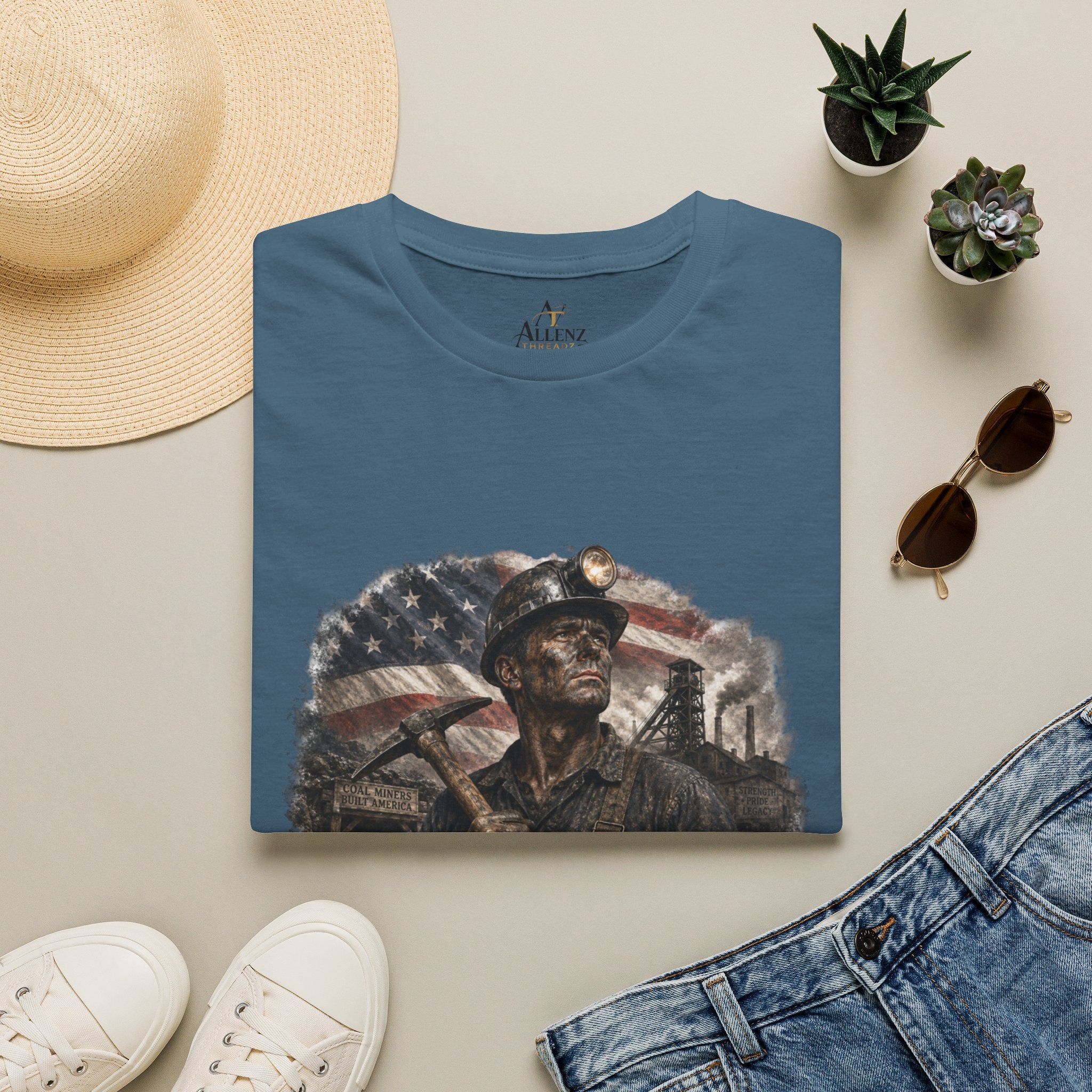 American Coal Miner Unisex Softstyle T-Shirt