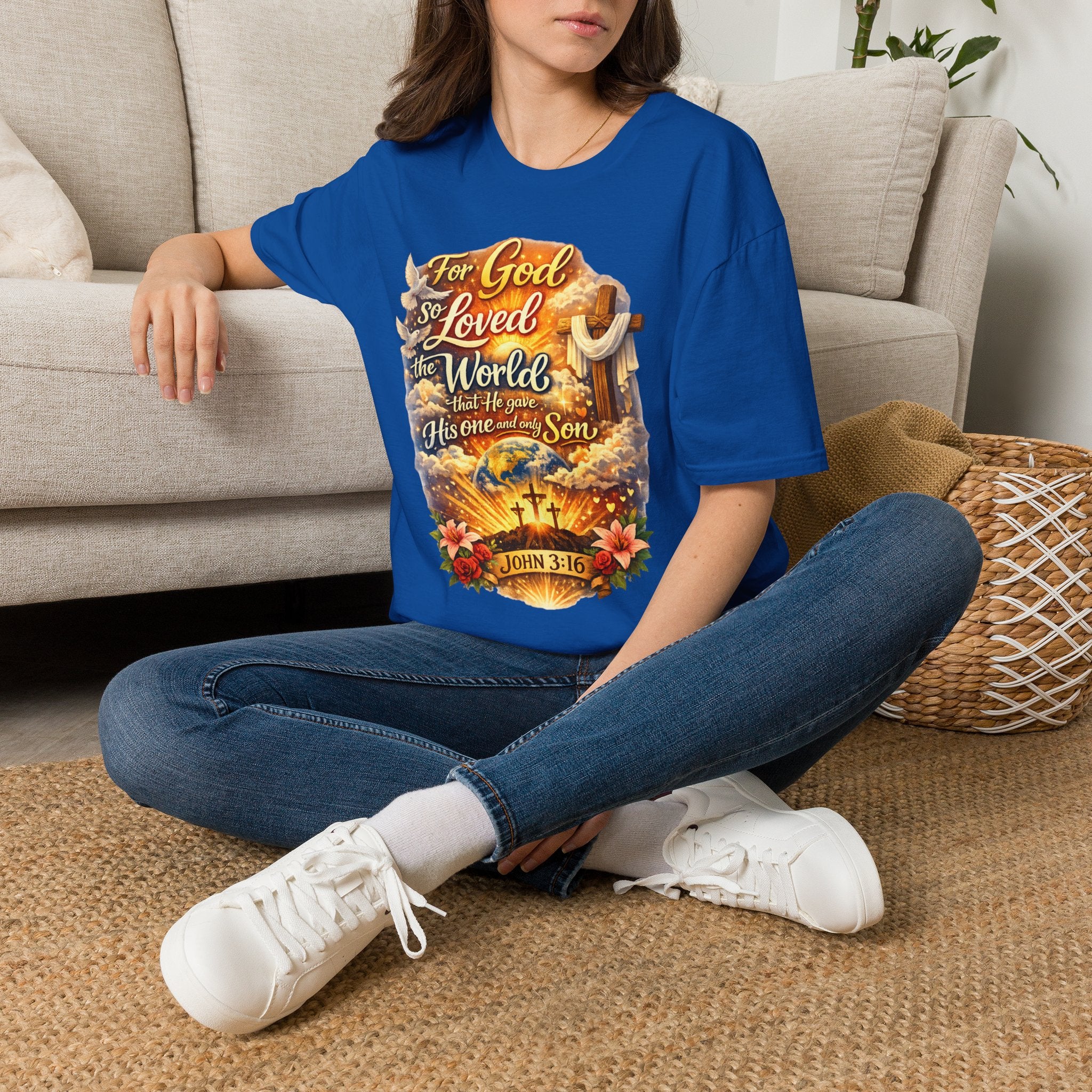 For God So Loved The World Unisex Softstyle T-Shirt