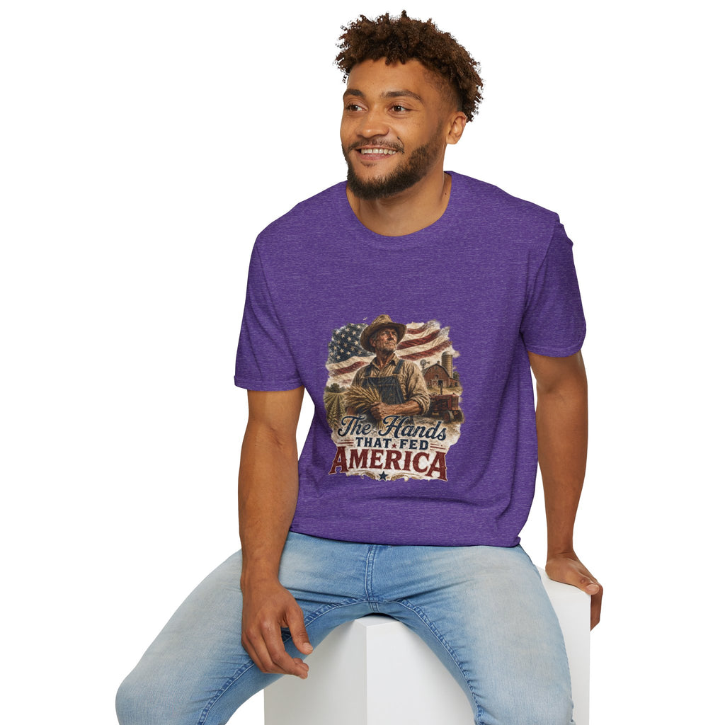 The Hands that fed America Unisex Softstyle T-Shirt