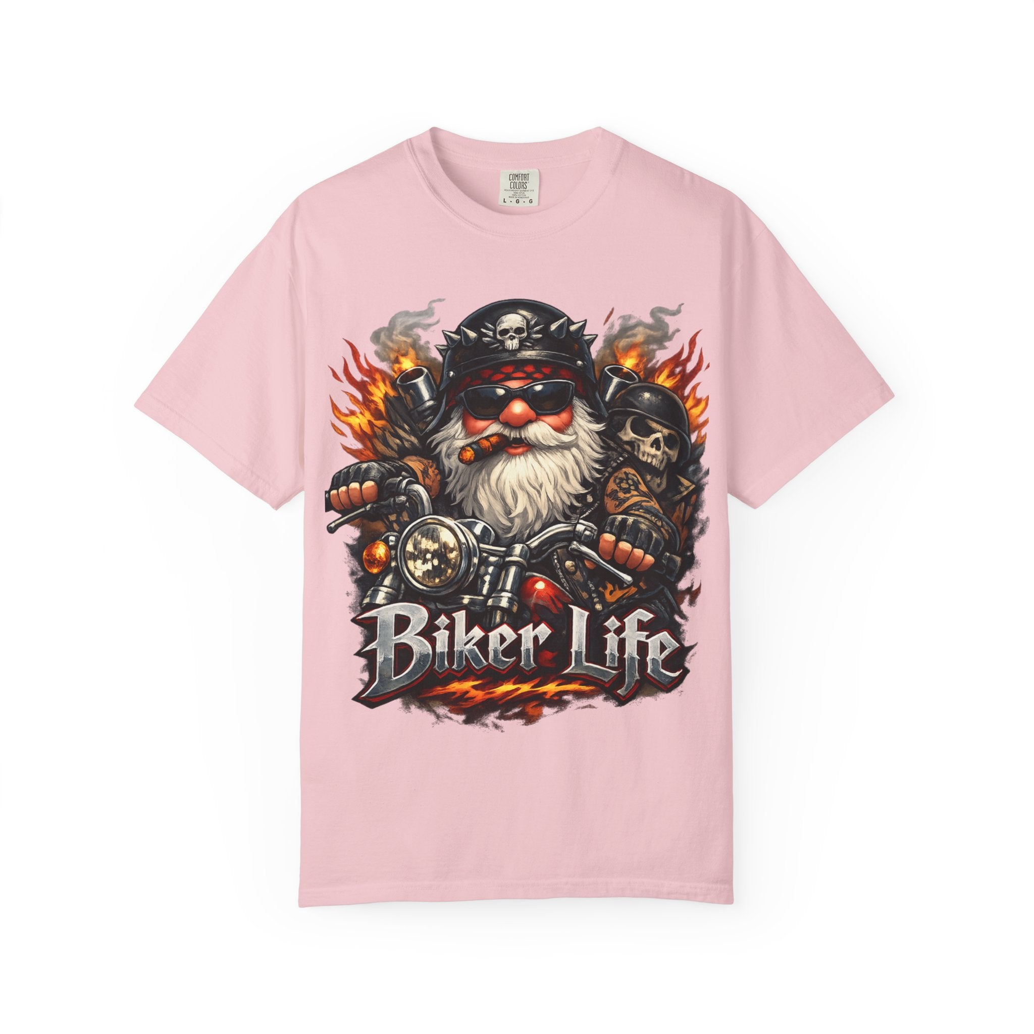 Biker Life T-Shirt — Vintage Gnome Motorcycle Graphic Tee