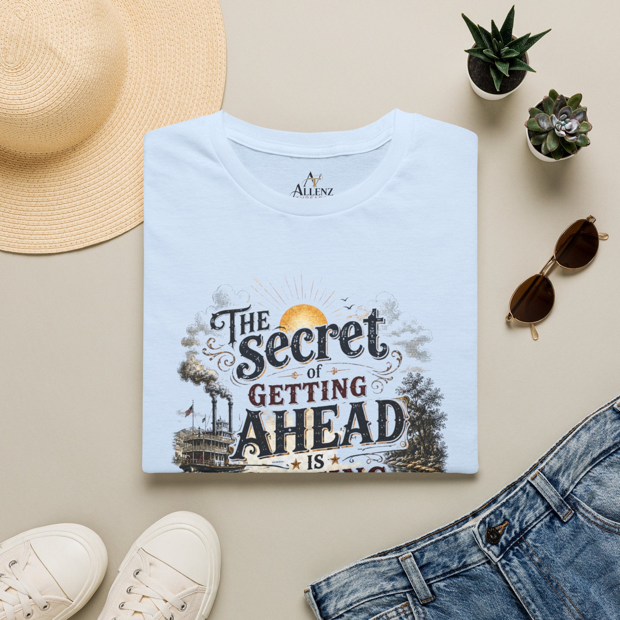 The Secret to Getting Ahead Unisex Softstyle T-Shirt