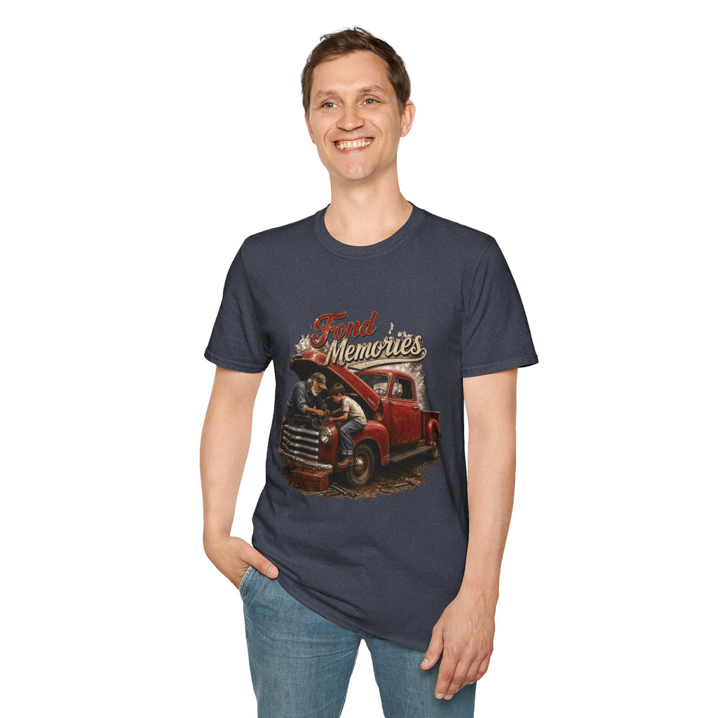 Grandpa and Grandson Memories Unisex Softstyle T-Shirt