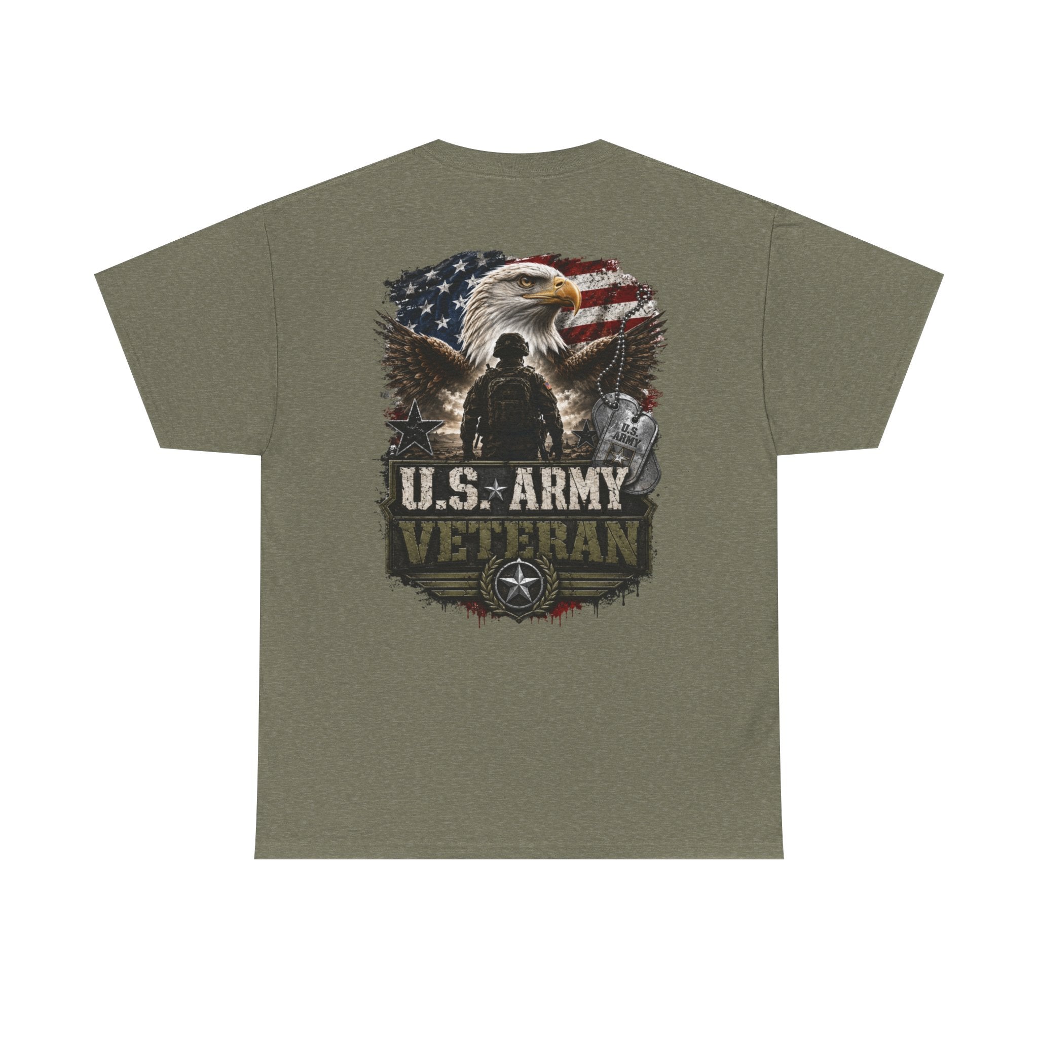 Army Veteran Unisex Heavy Cotton Tee