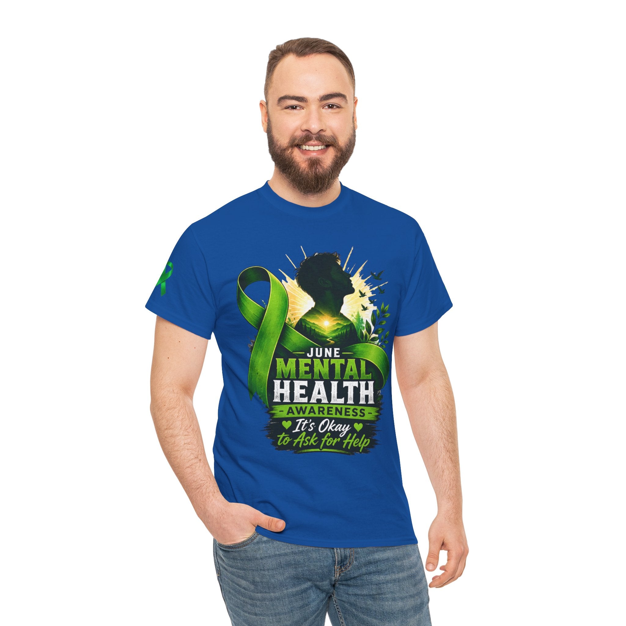 Men's Mental Health Awareness Unisex Heavy Cotton Tee