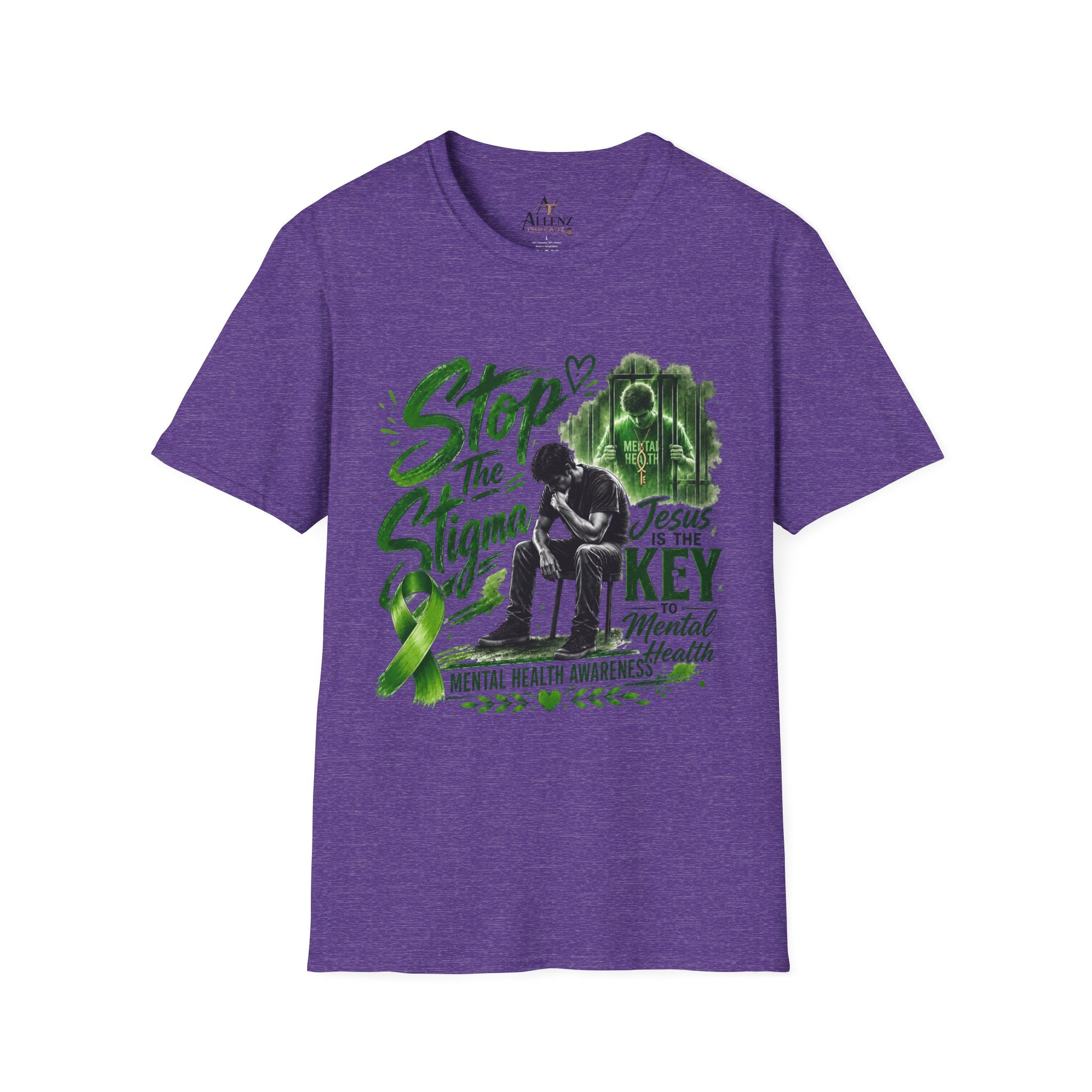 Mental Health Awareness T-Shirt — "Stop the Stigma" Christian Support Tee