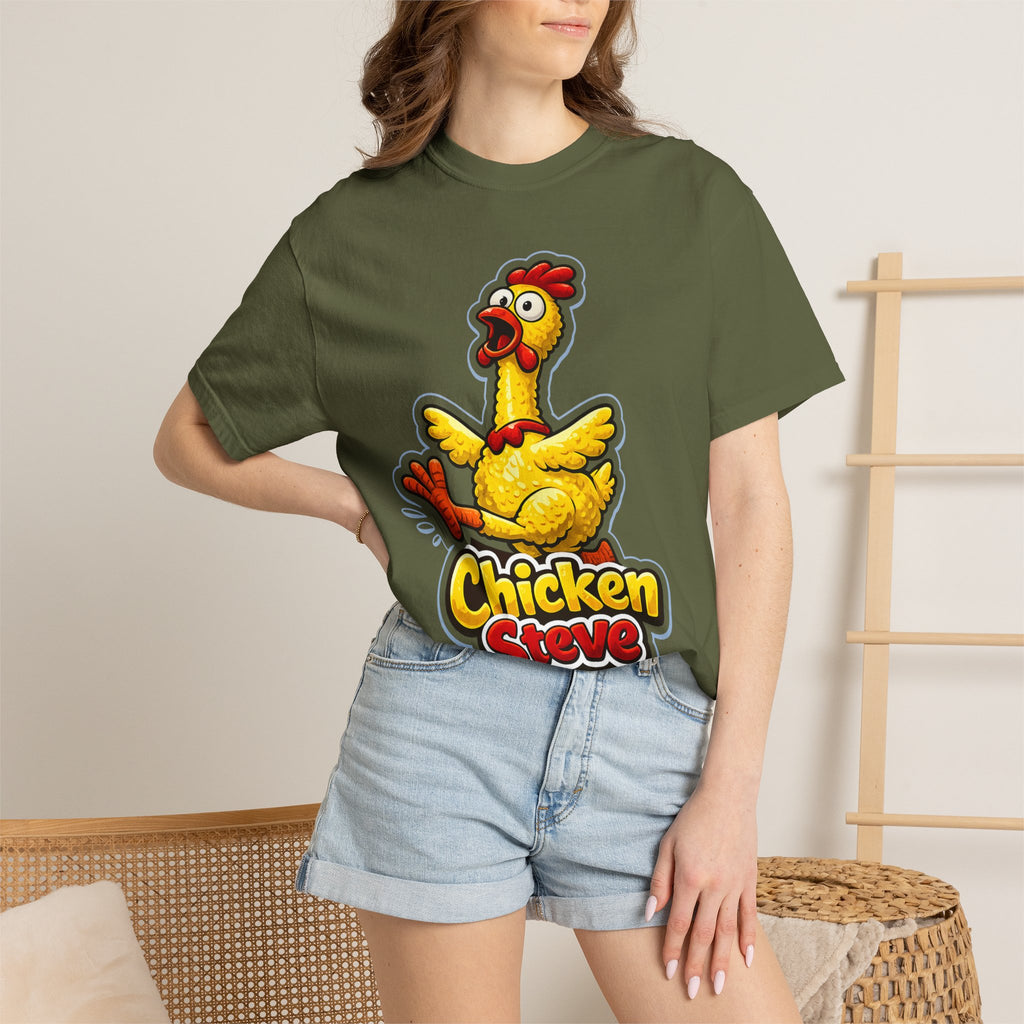 Chicken Steve T-Shirt — Funny Cartoon Chicken Graphic Tee