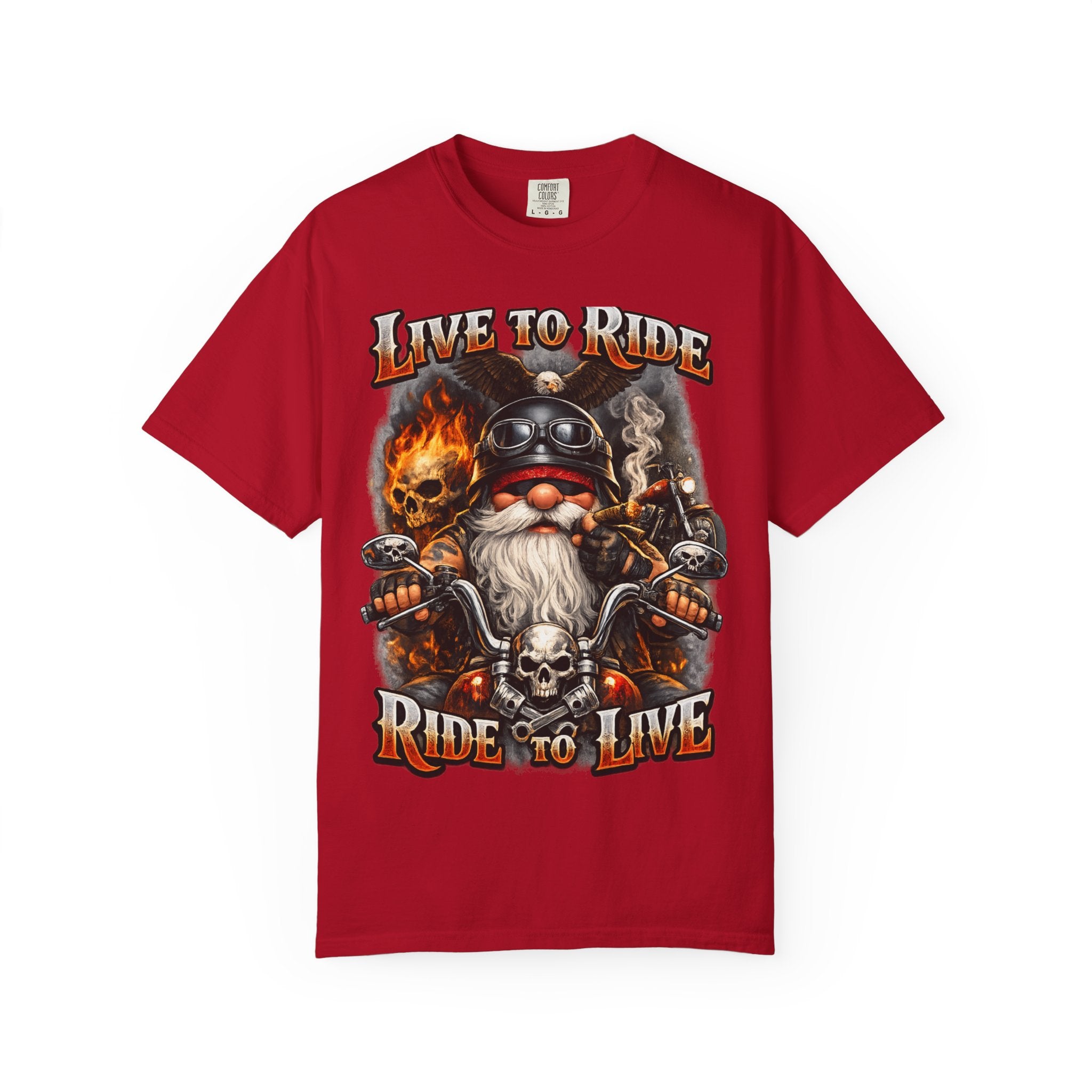 Ride to Live Motorcycle T-Shirt — "Live to Ride, Ride to Live" Graphic Tee