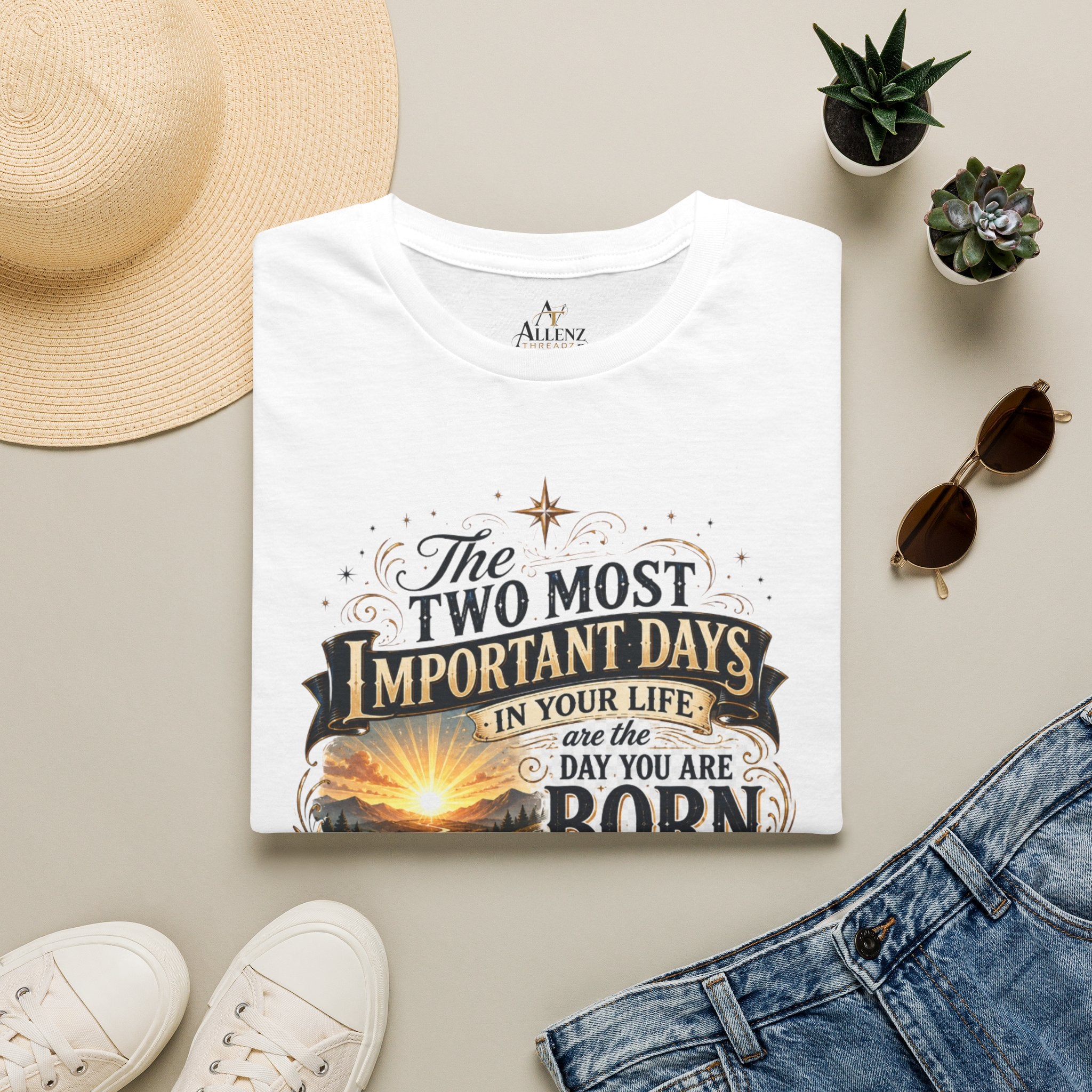 Two Most Important Days Mark Twain Unisex Softstyle T-Shirt