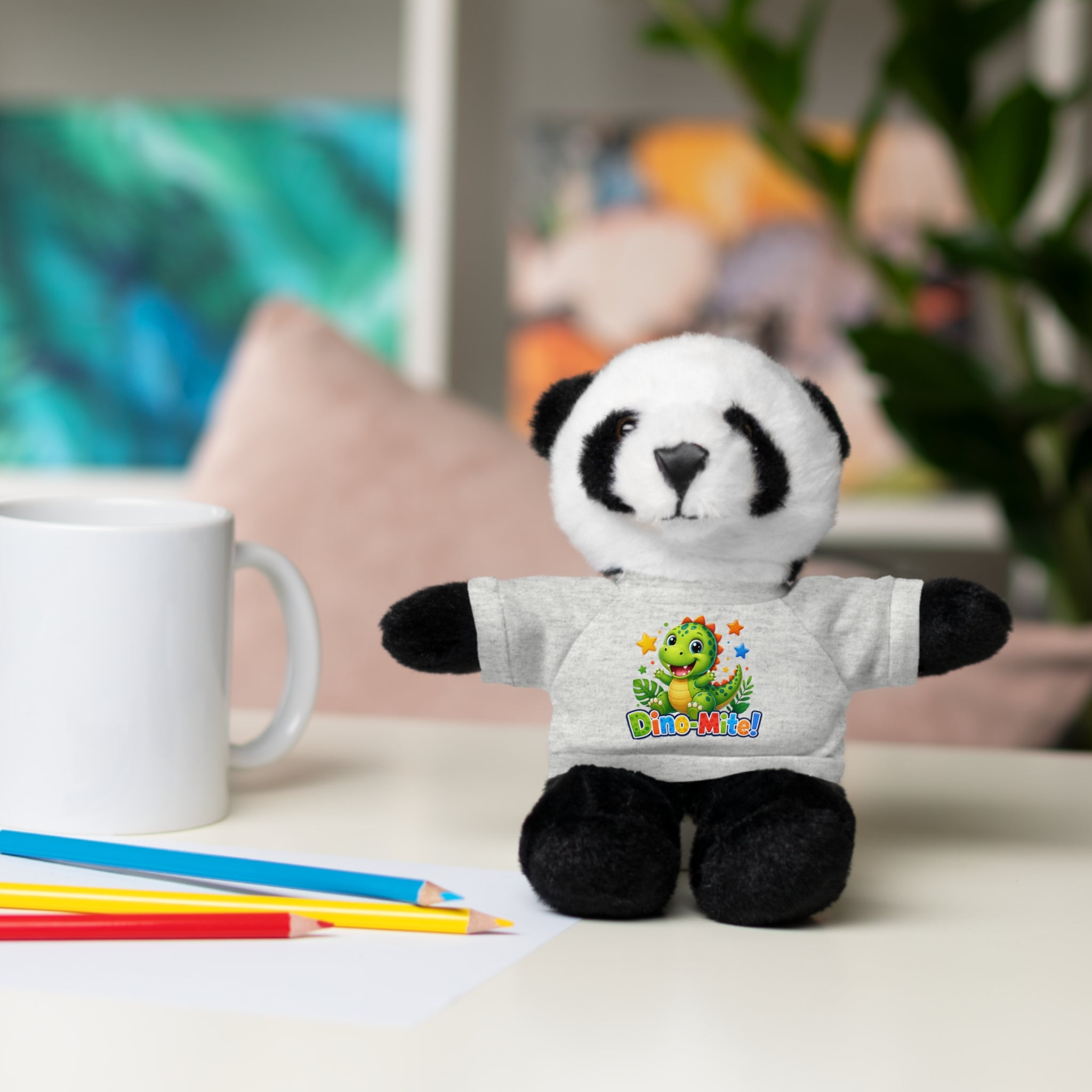 Kids Stuffed Animal with Dino-Mite T-Shirt