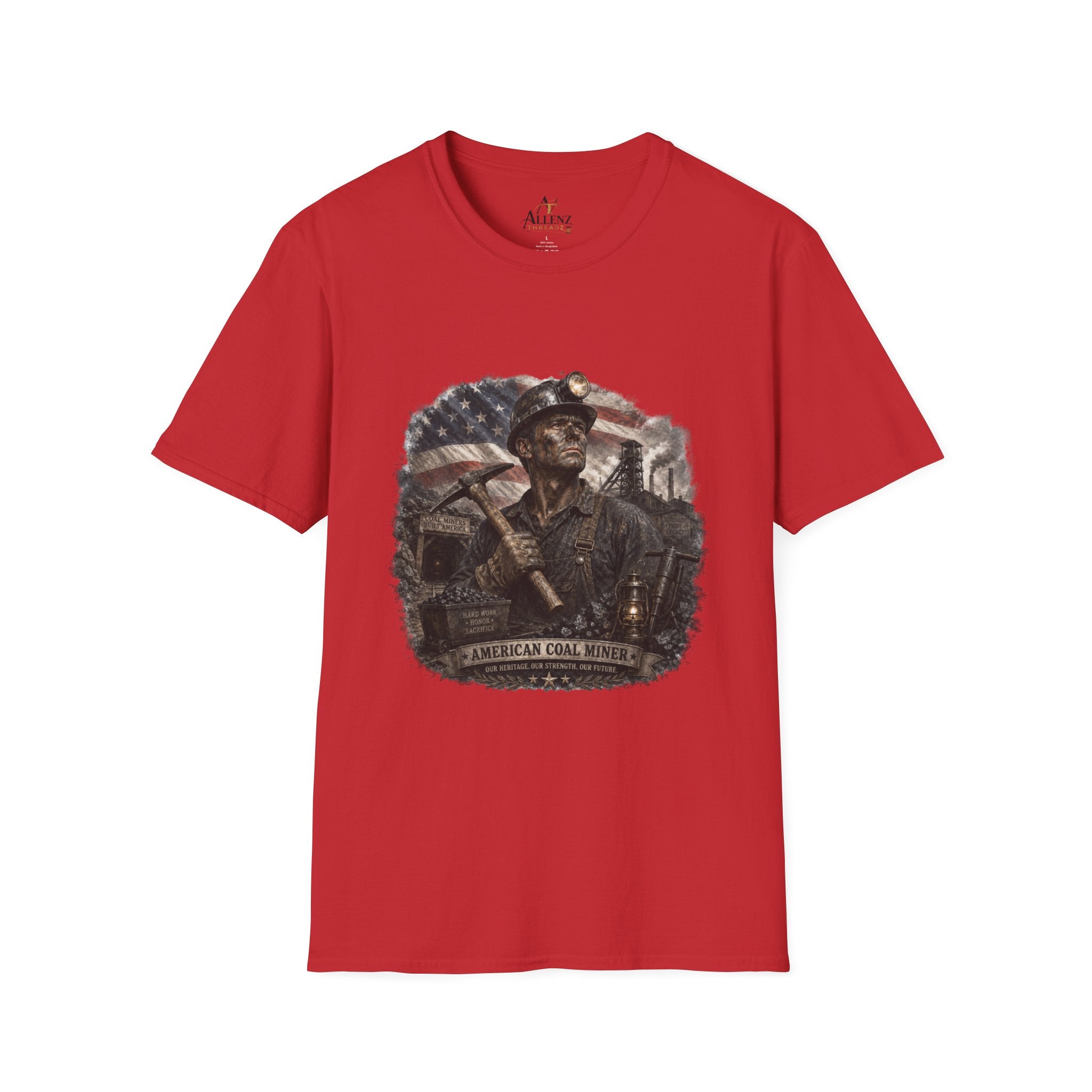 American Coal Miner Unisex Softstyle T-Shirt