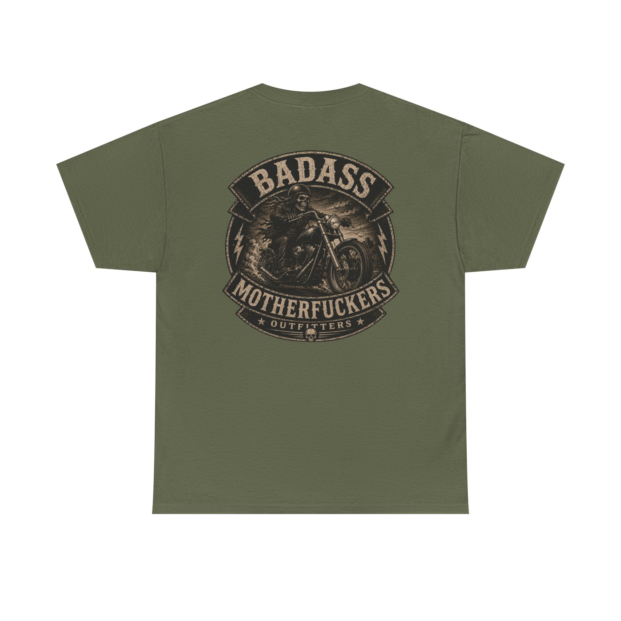 Badass Motherfu.... Bike Unisex Heavy Cotton Tee