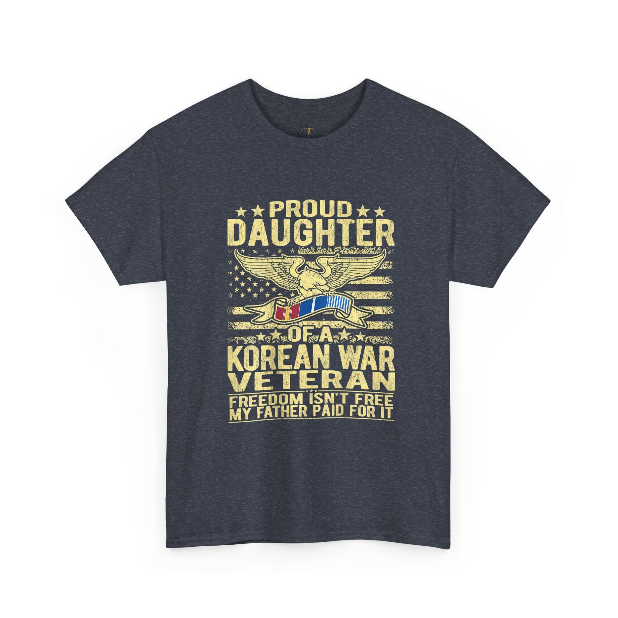 Unisex Heavy Cotton Tee Proud Daughter of a Korean War Veteran