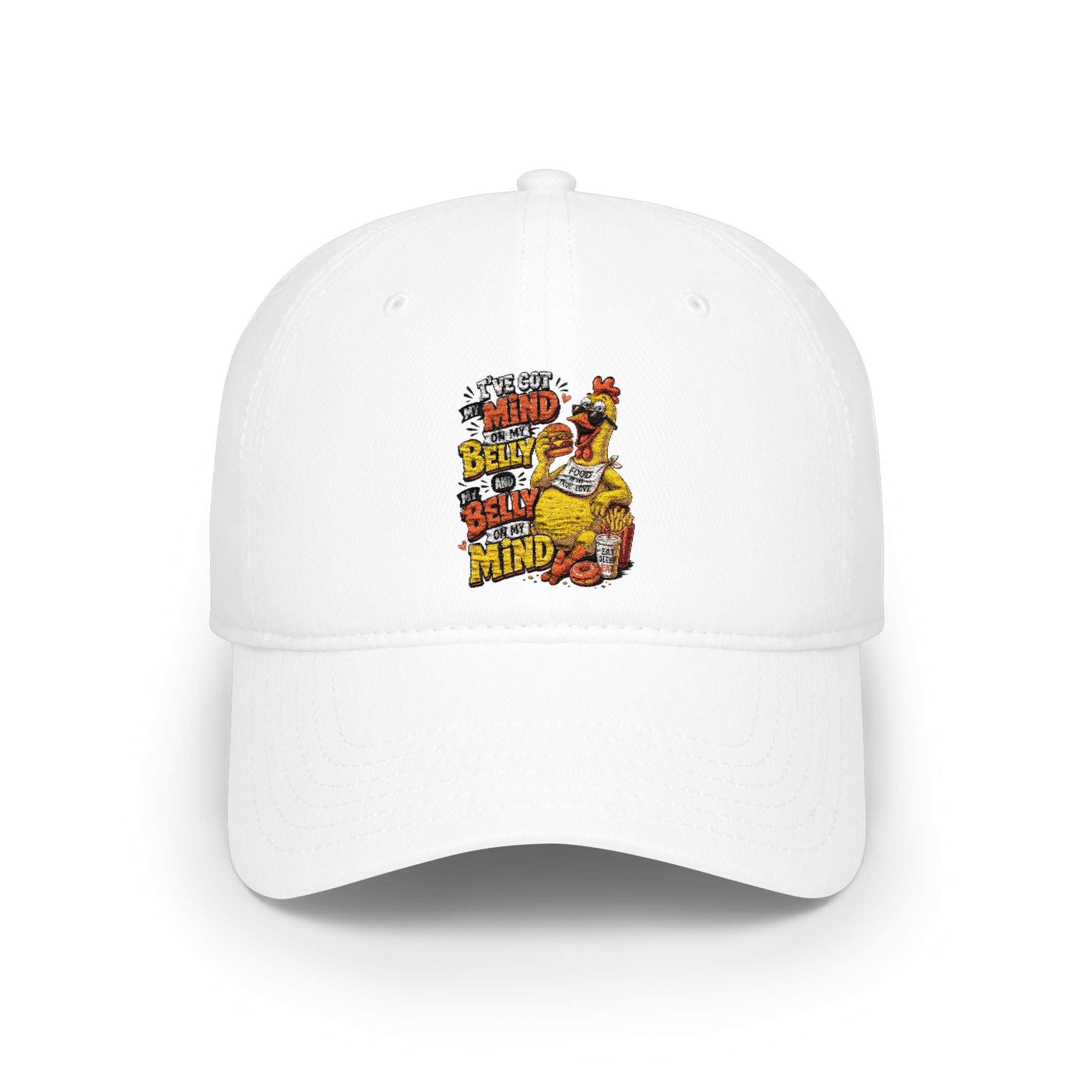 Low Profile Baseball Cap /Chicken Steve fat boy
