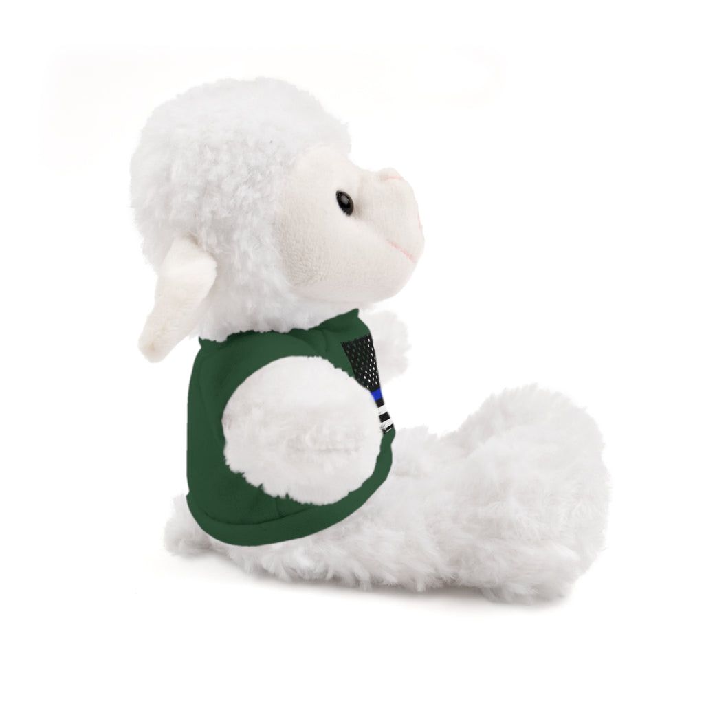 Kids Stuffed Animal with Thin Blue line flag Tee