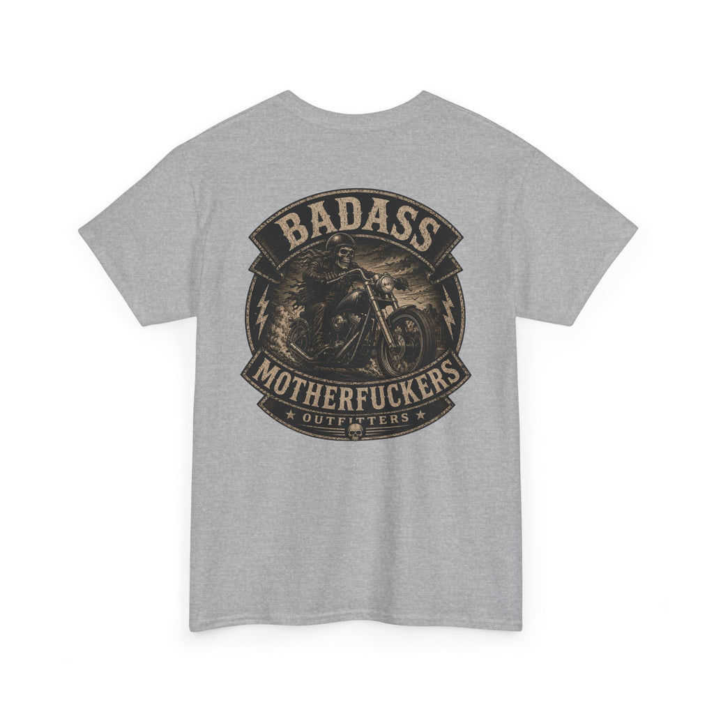 Badass Motherfu.... Bike Unisex Heavy Cotton Tee