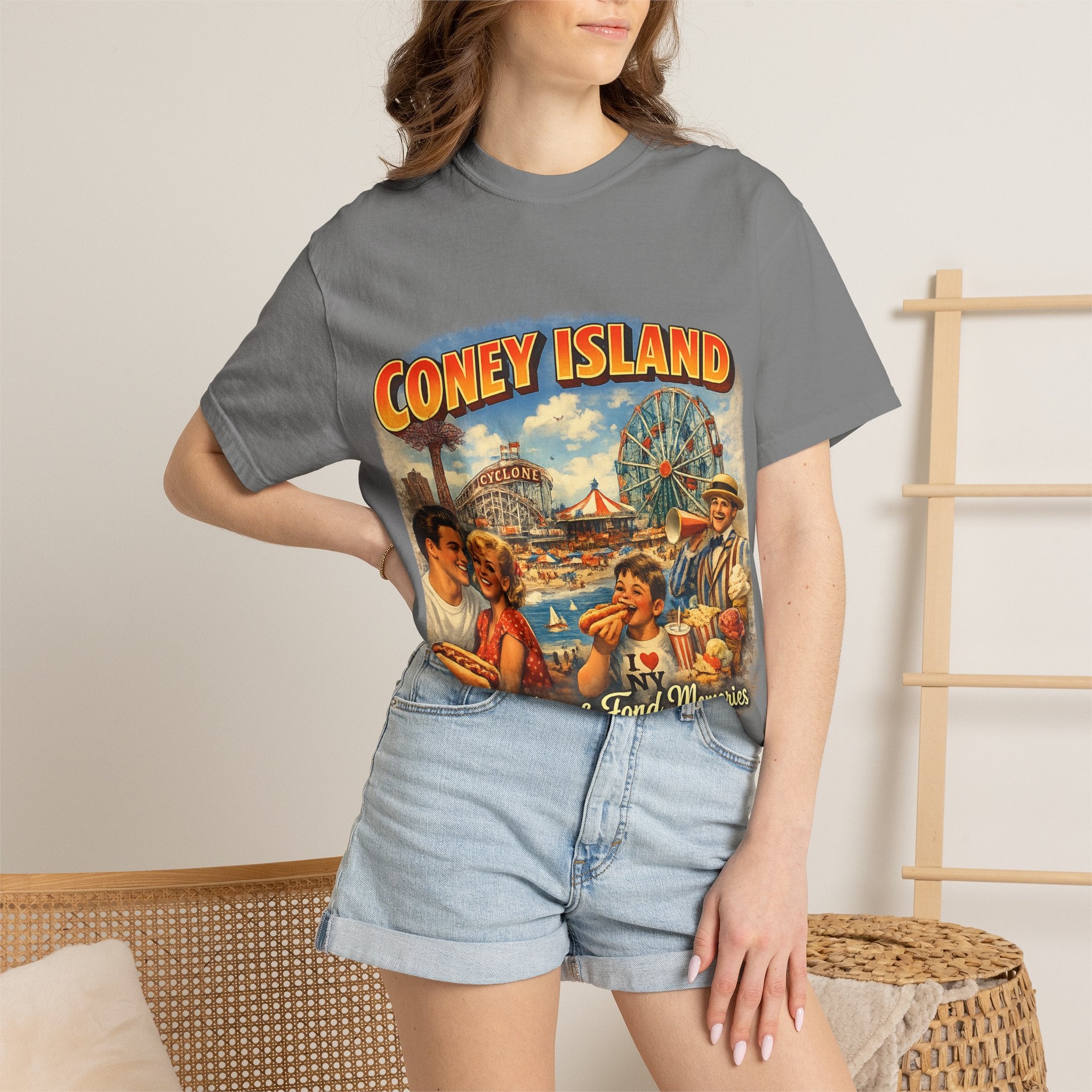 Coney Island Retro Graphic T-Shirt — "Good Times & Fond Memories"