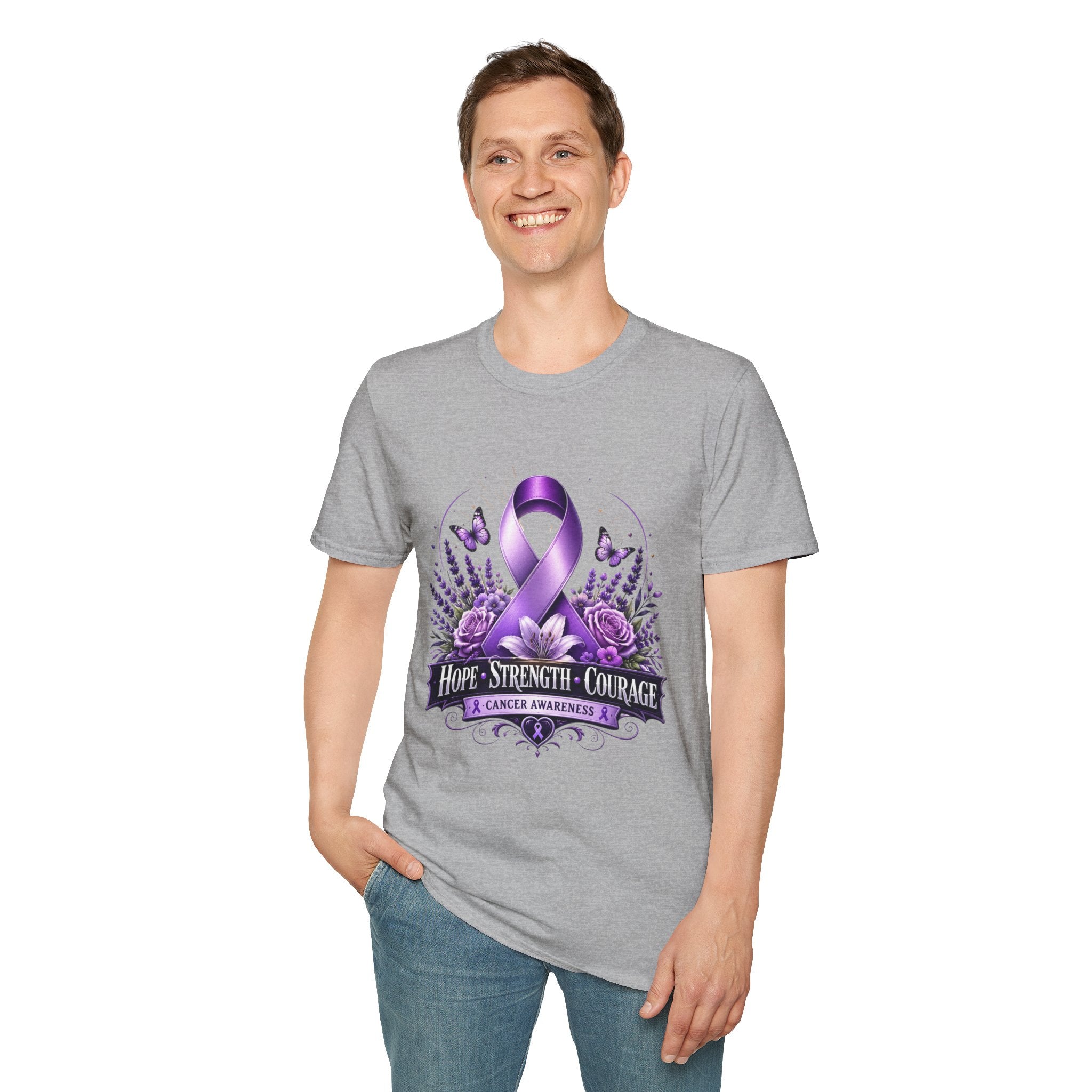 Hope Strength Courage Unisex Softstyle T-Shirt