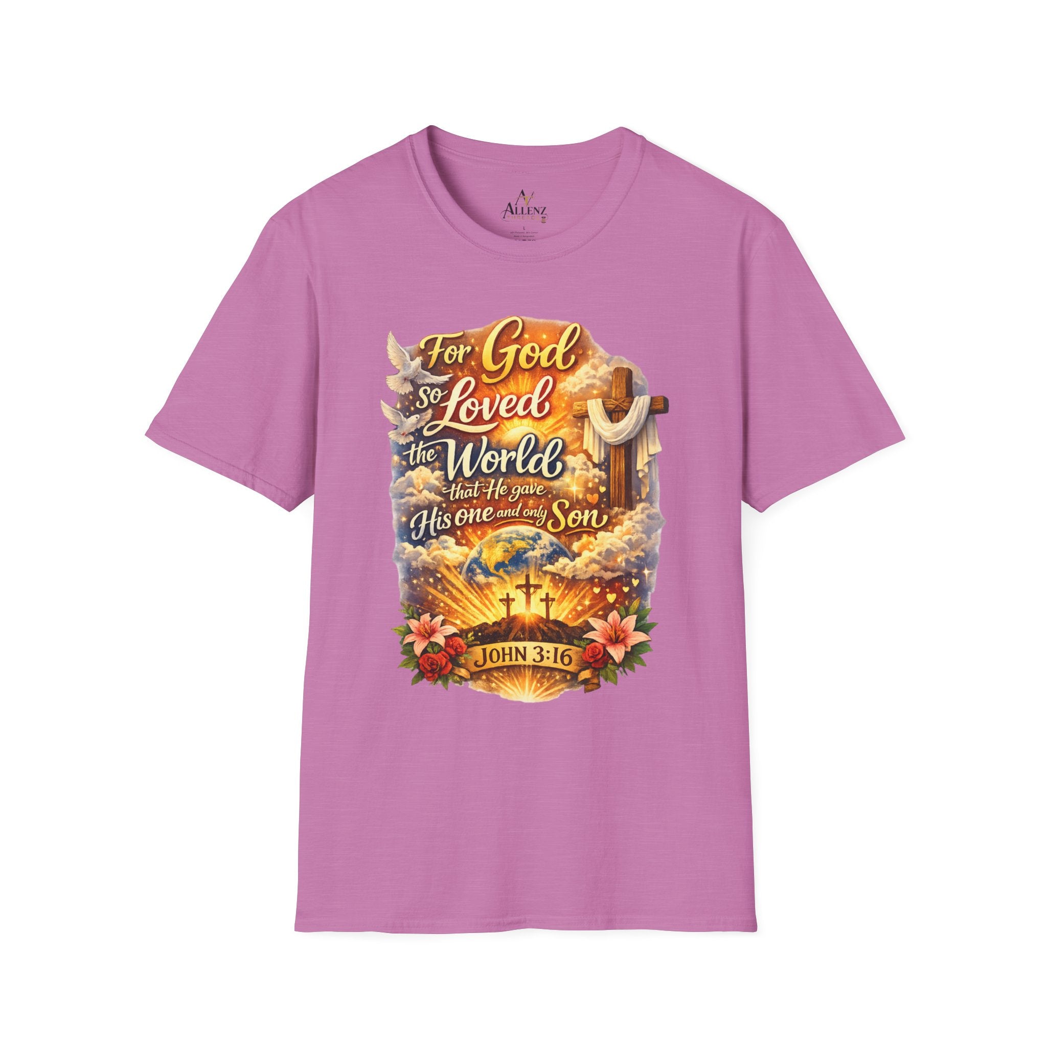 For God So Loved The World Unisex Softstyle T-Shirt