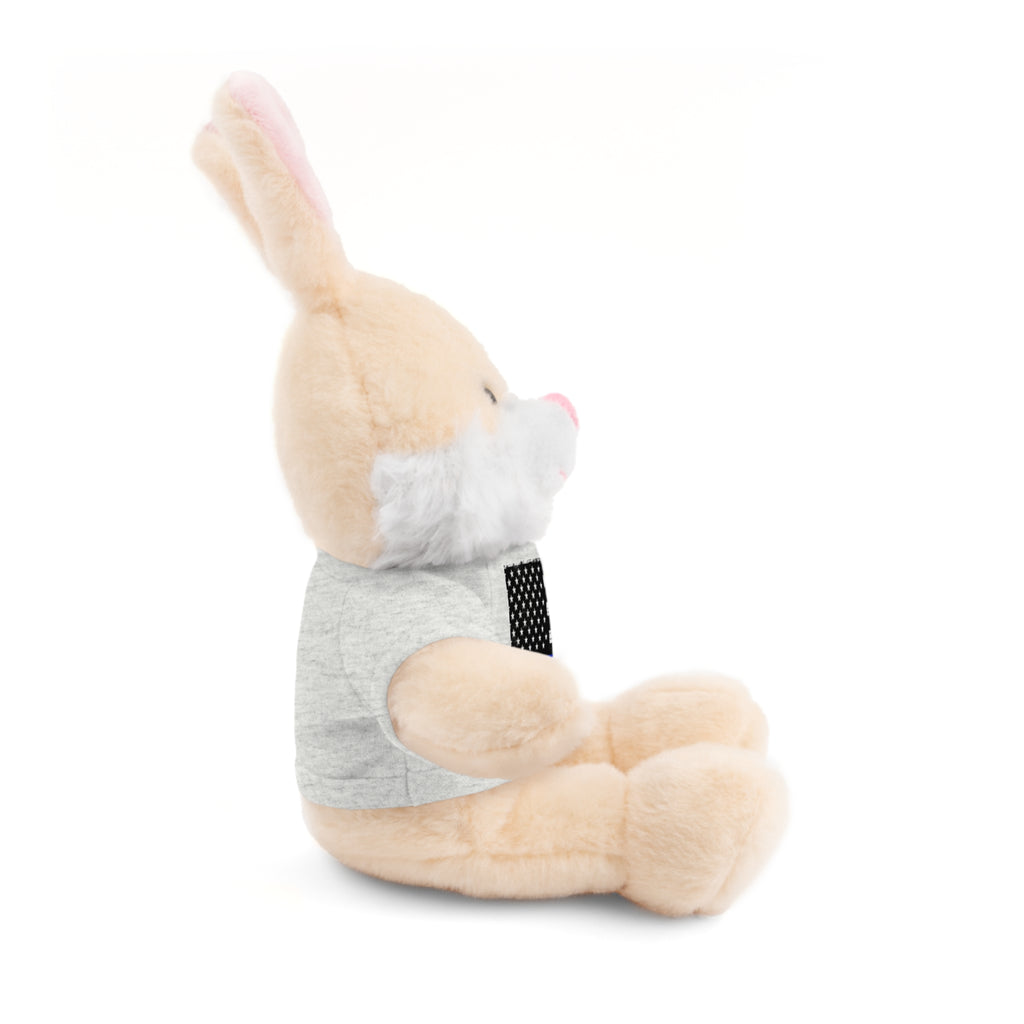 Kids Stuffed Animal with Thin Blue line flag Tee