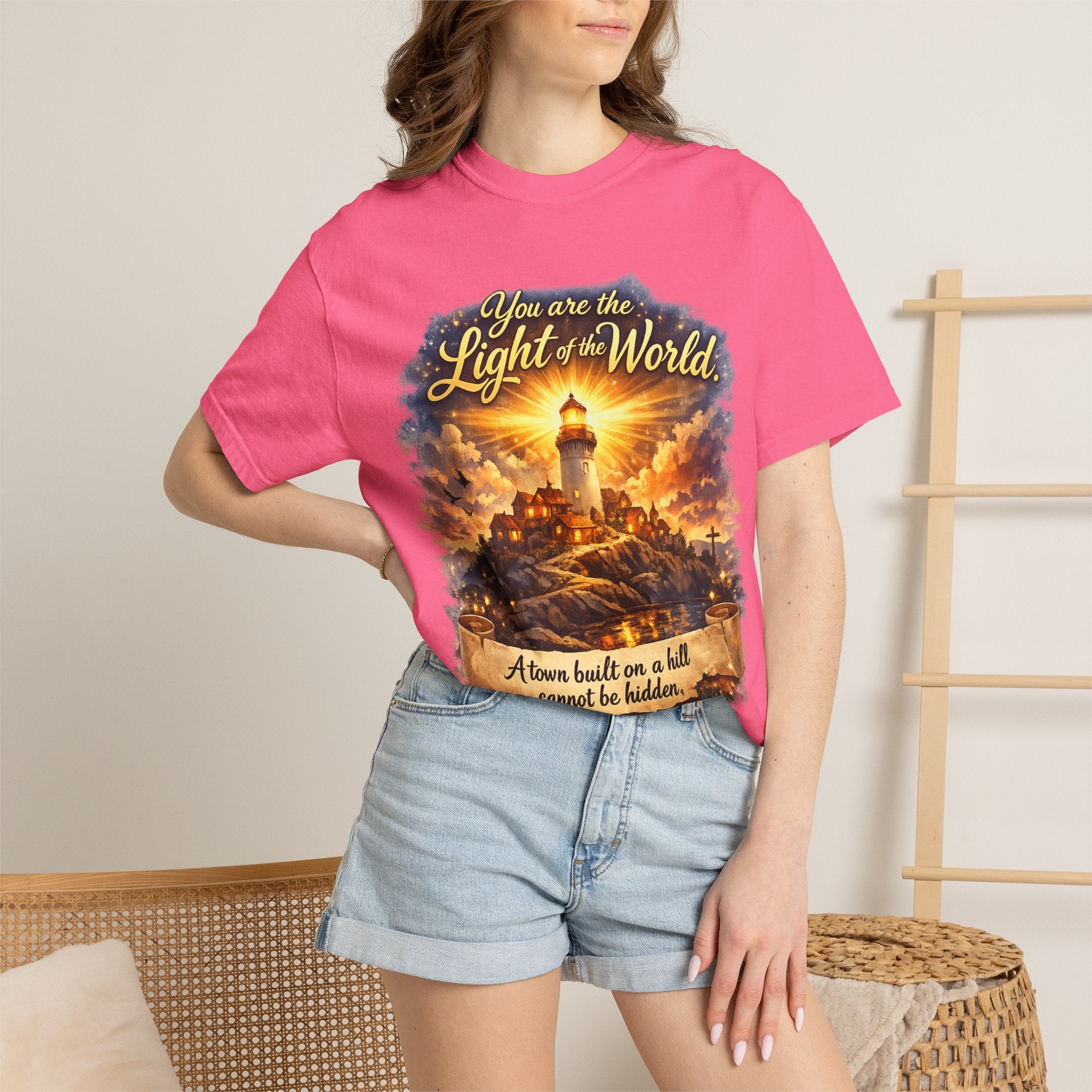 You Are the Light of the World T-Shirt — Lighthouse Faith Graphic Tee