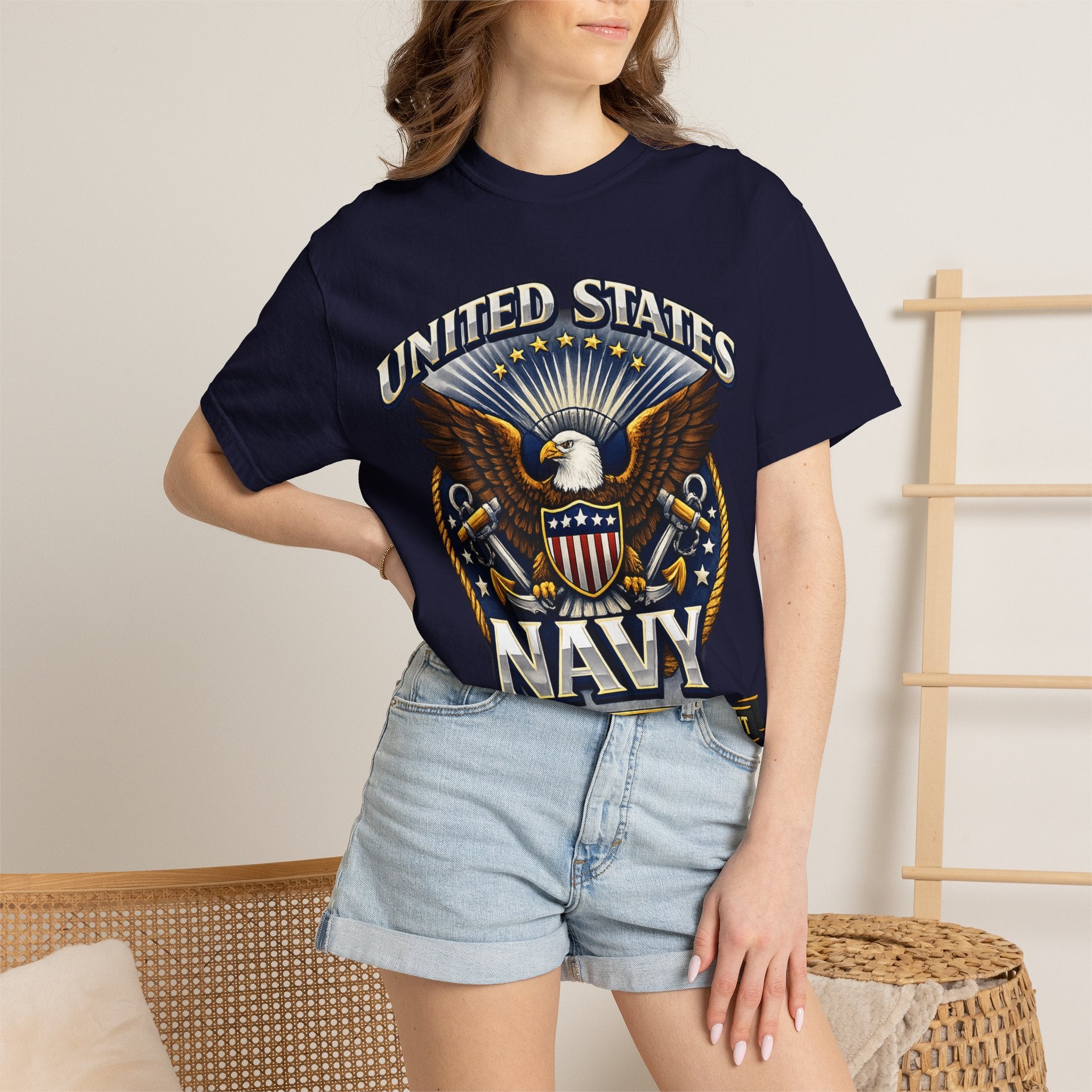 United States Navy Eagle Graphic T-Shirt — Honor Courage Commitment