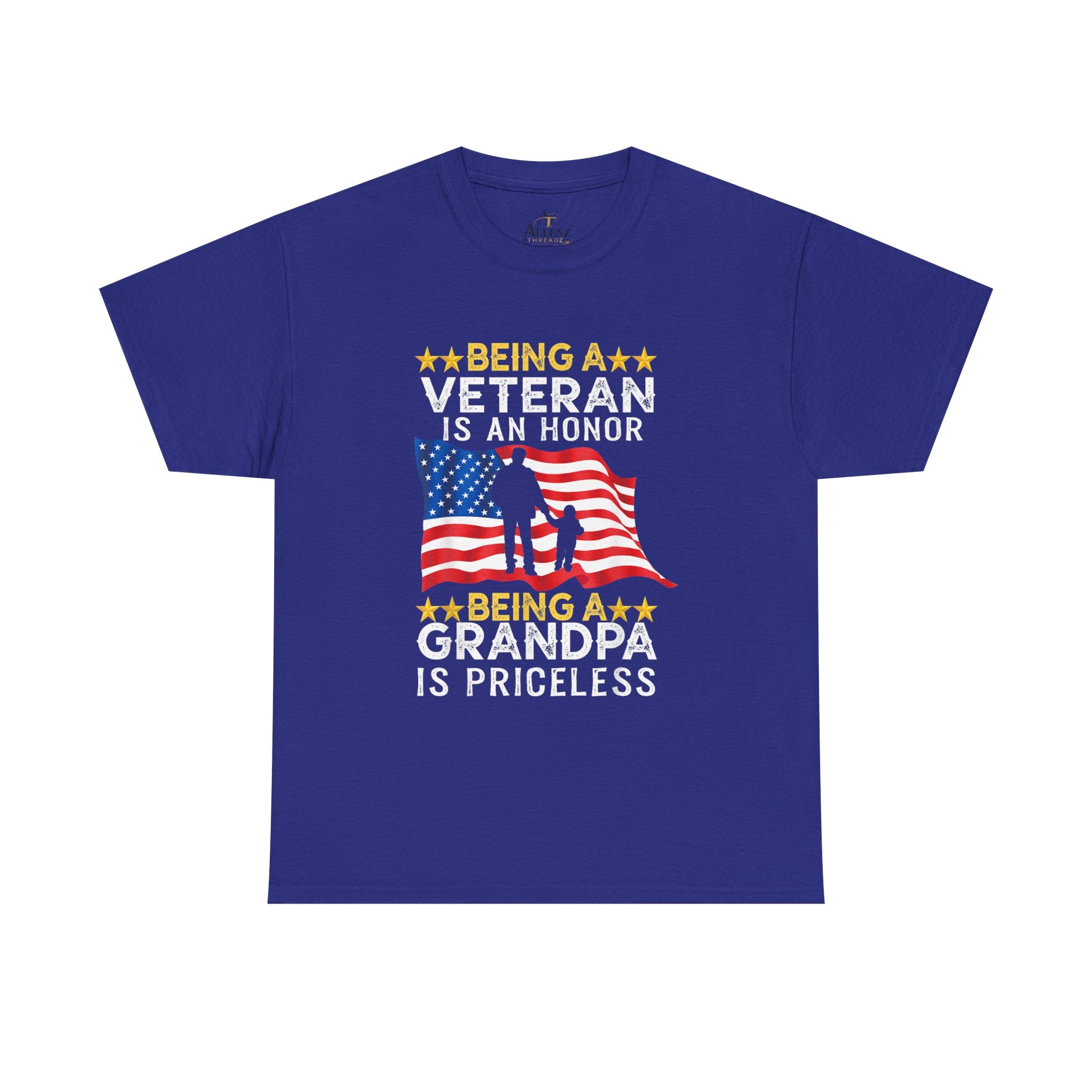 Unisex Heavy Cotton Tee Veteran Grandpa Patriotic