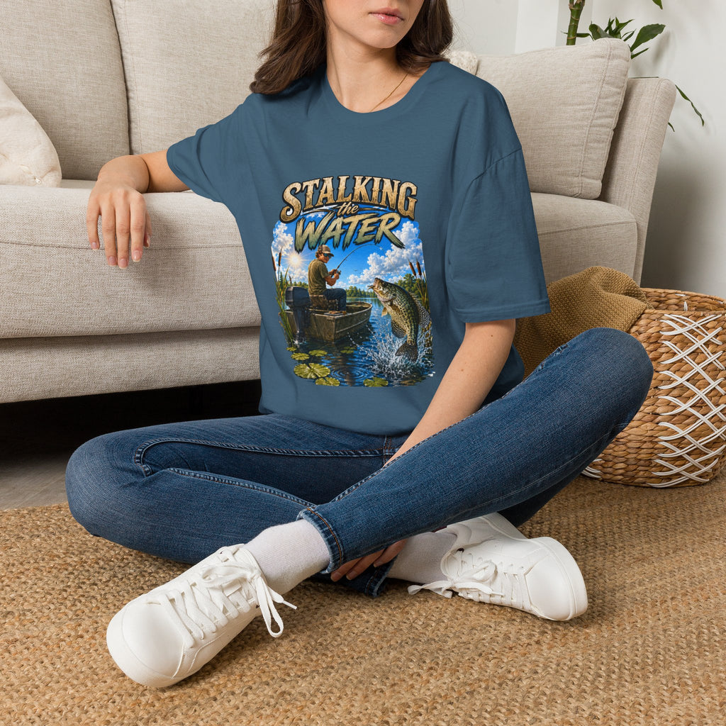 Stalking The Water Fishing Unisex Softstyle T-Shirt
