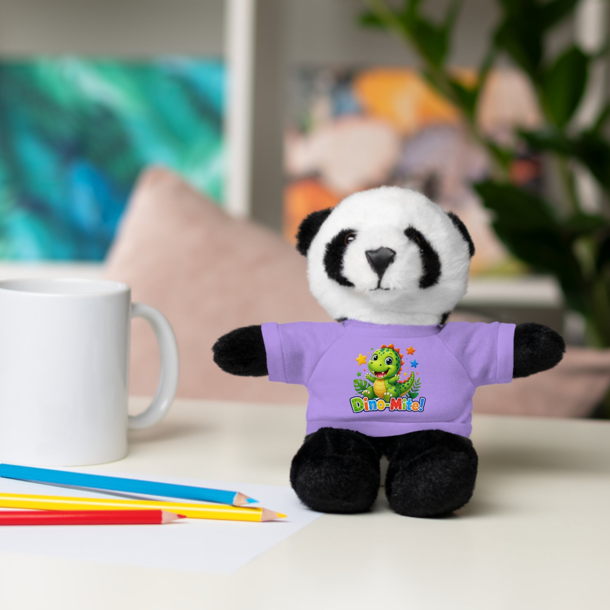 Kids Stuffed Animal with Dino-Mite T-Shirt