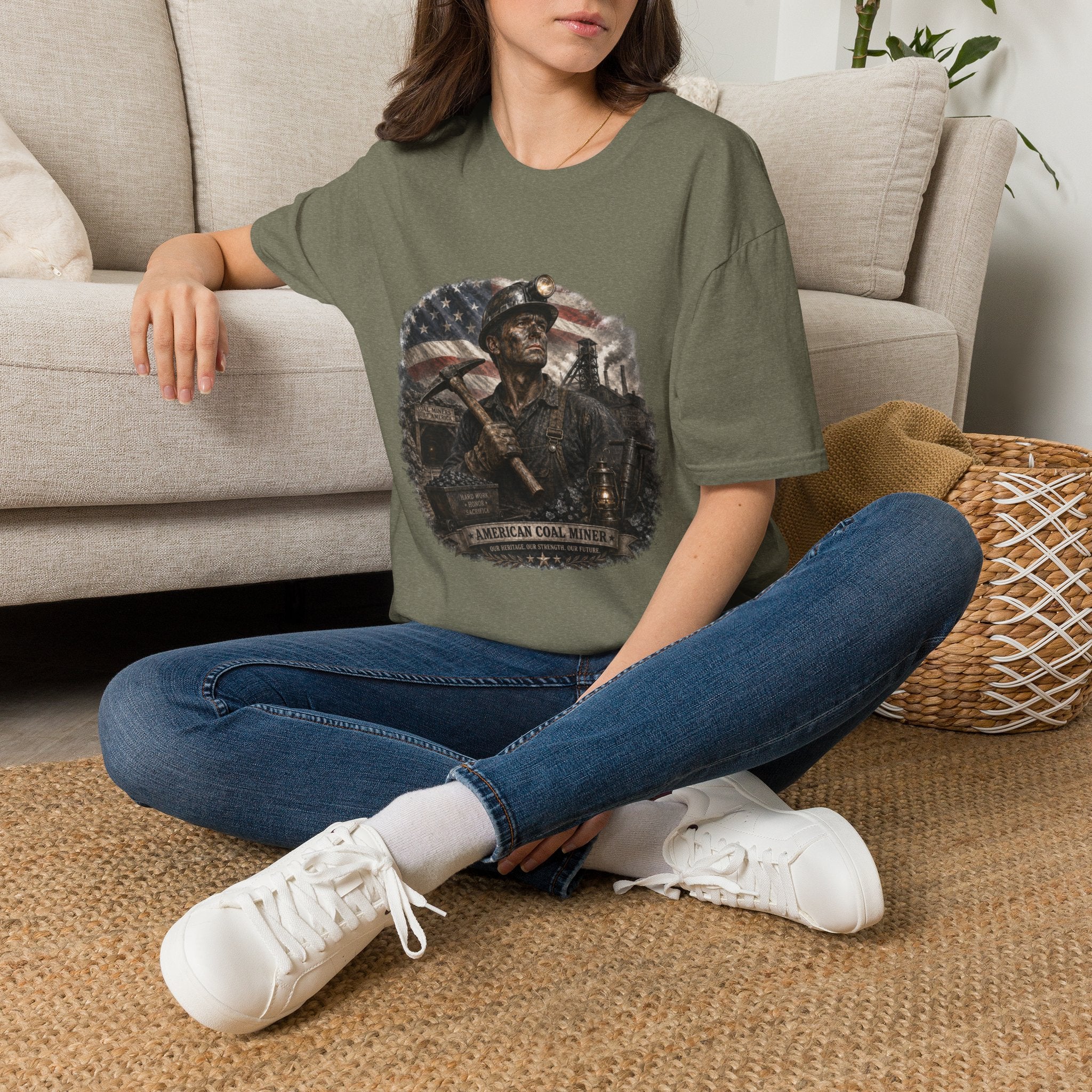 American Coal Miner Unisex Softstyle T-Shirt