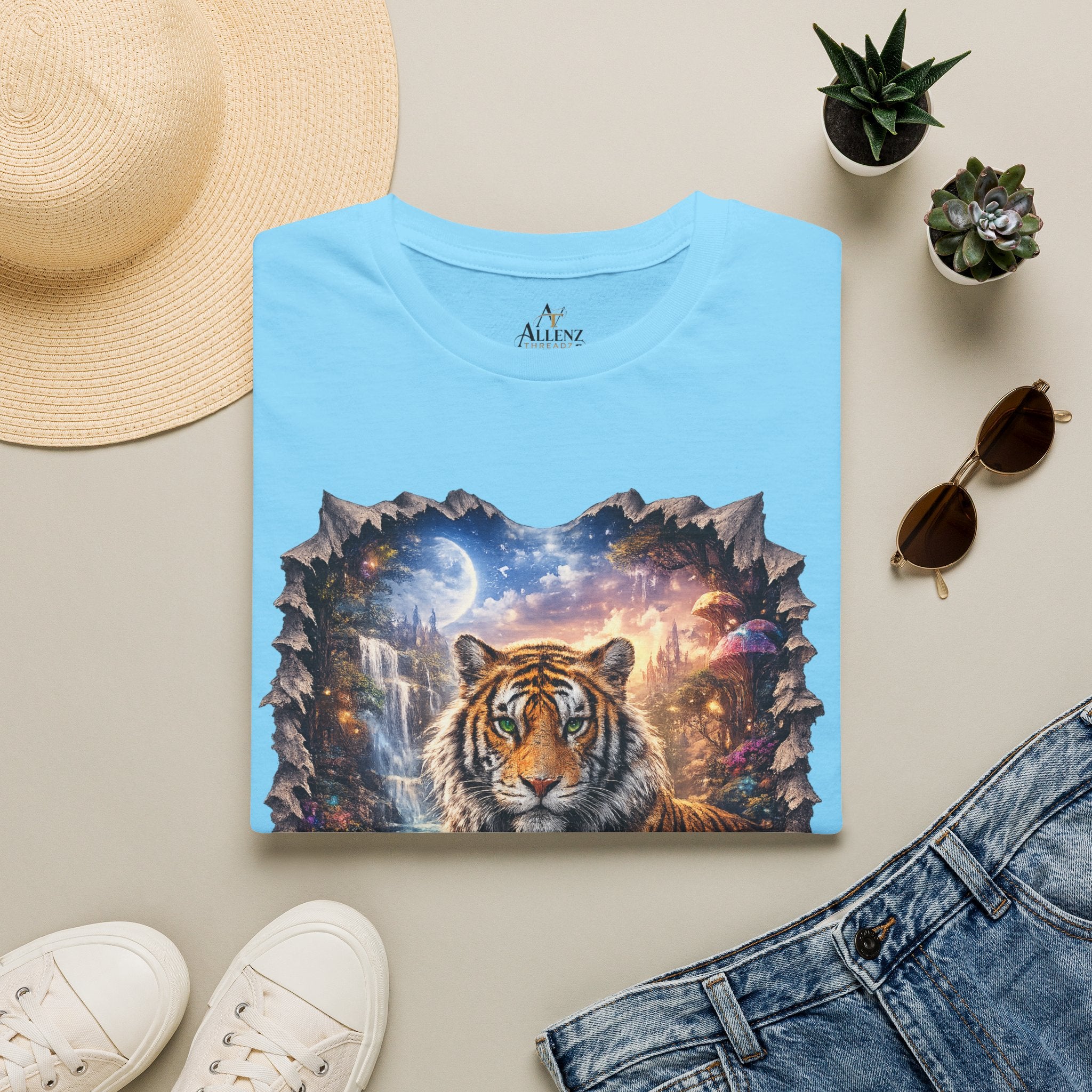 Unisex Softstyle T-Shirt -Fantasy Bengal tiger