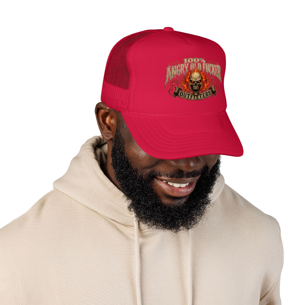Foam Trucker Hat. 100% angry old man.